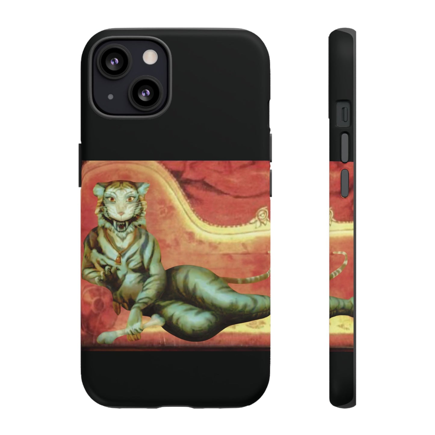 Phone Case - Tiger Lady Changing Portrait Disney Haunted Mansion Hallway Galaxy and iPhone