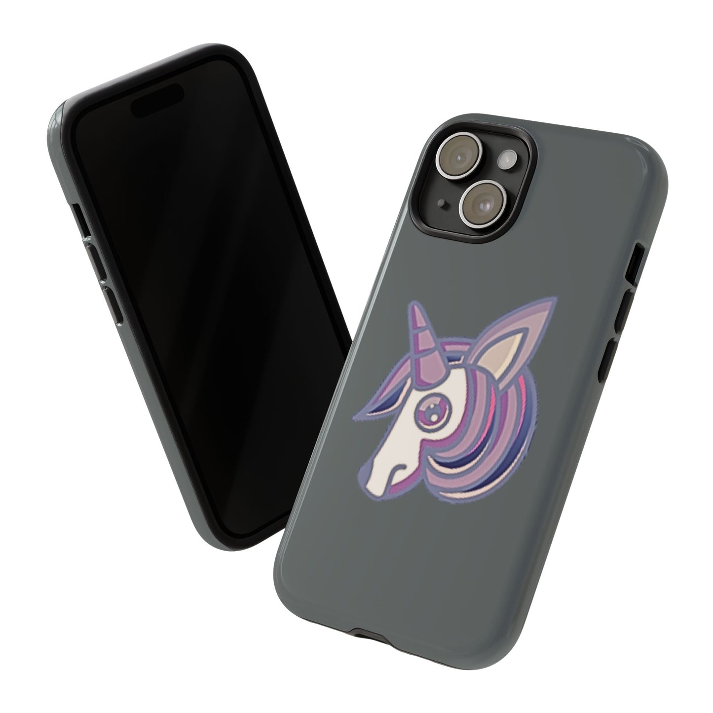 Gothic Unicorn Hard Phone Case for I Phone and Galaxy