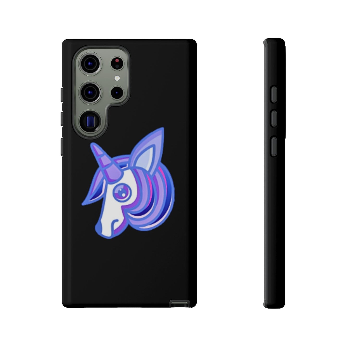 Gothic Unicorn Hard Phone Case for I Phone and Galaxy