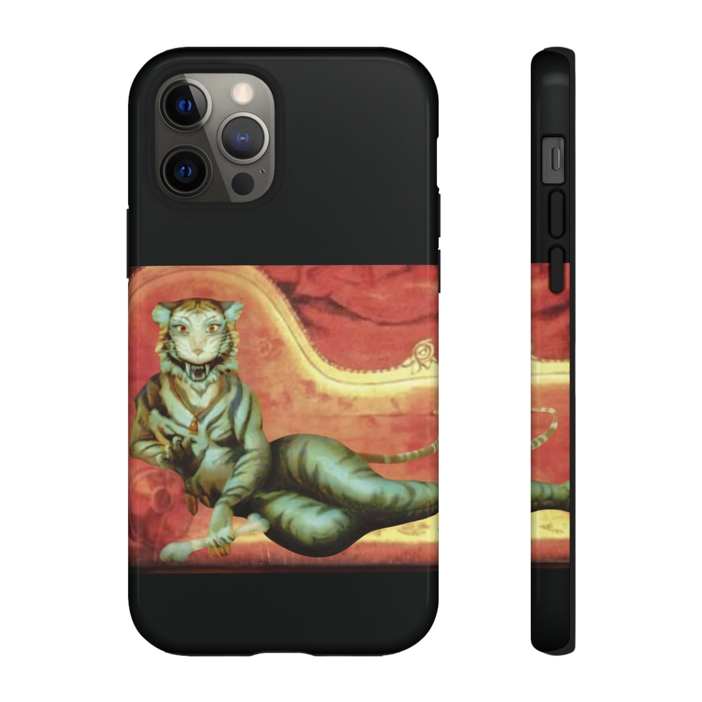 Phone Case - Tiger Lady Changing Portrait Disney Haunted Mansion Hallway Galaxy and iPhone