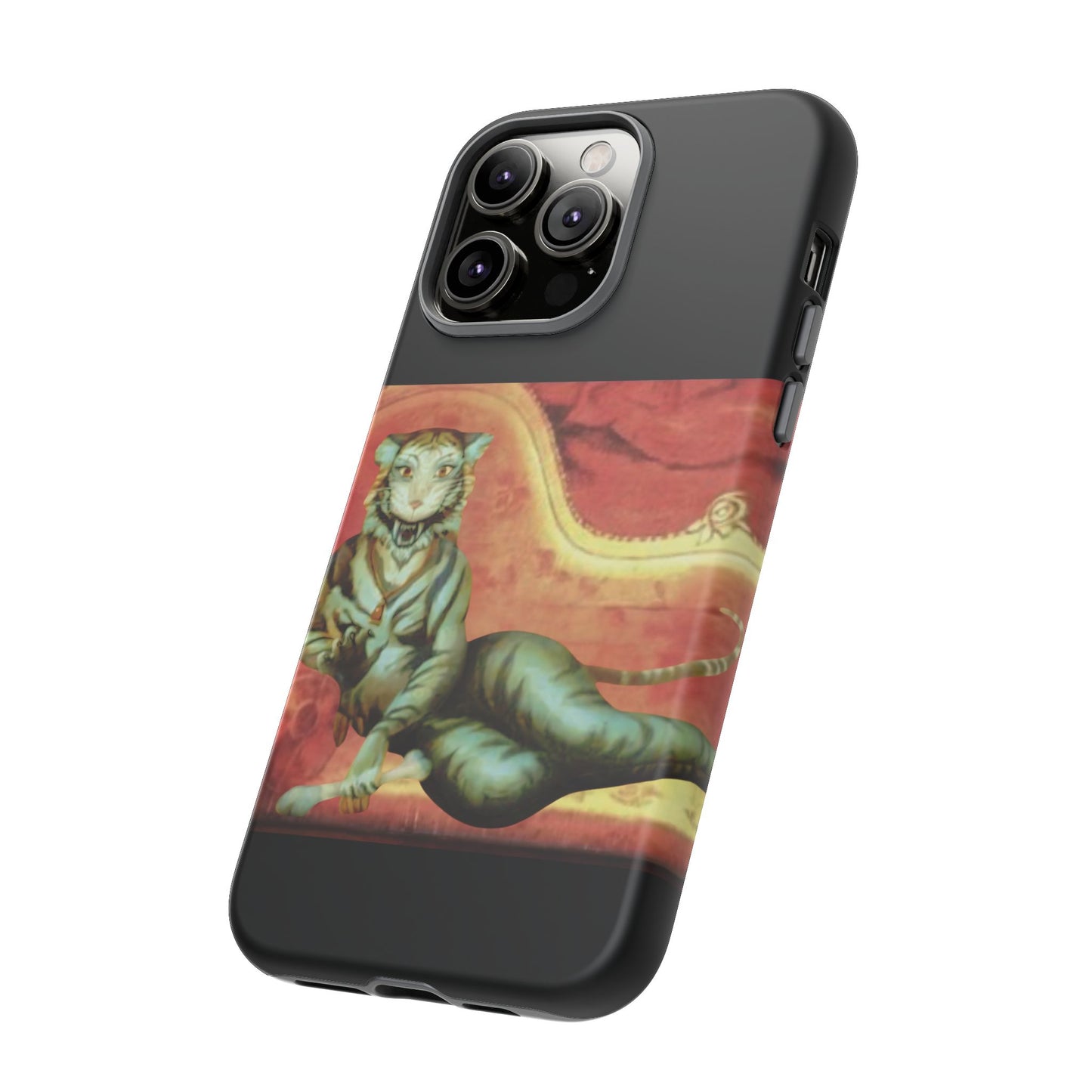 Phone Case - Tiger Lady Changing Portrait Disney Haunted Mansion Hallway Galaxy and iPhone