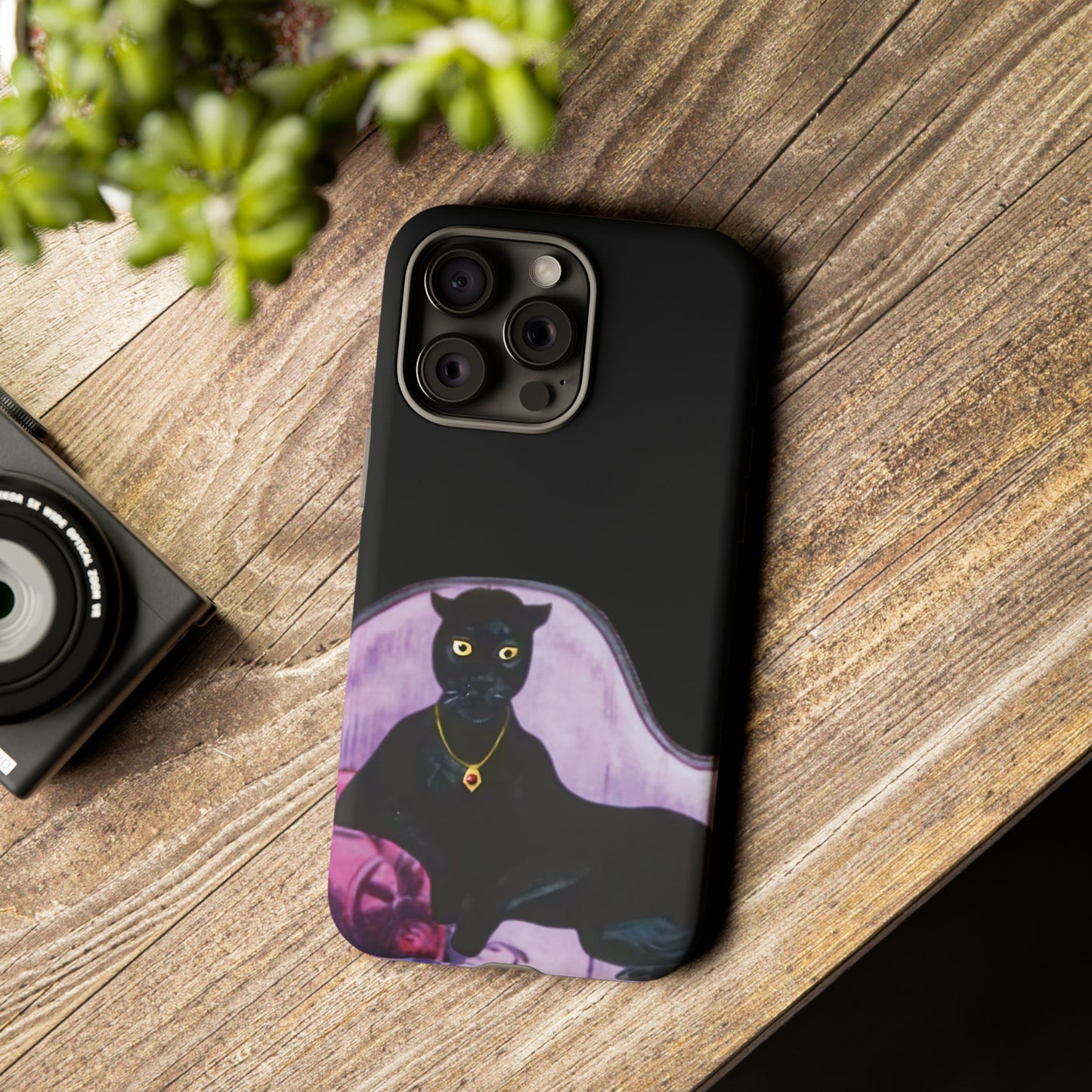 Haunted Mansion Panther Cat Lady Phone Case IPhone and Galaxy