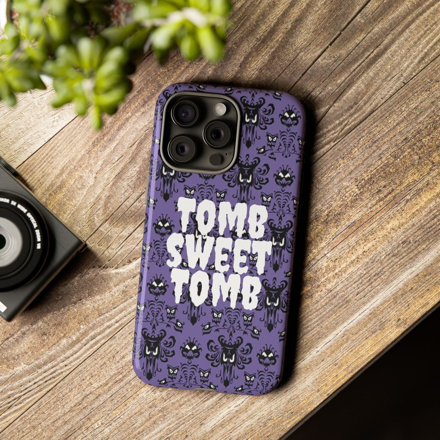 Phone Case - Disney Haunted Mansion Wallpaper Tomb Sweet Tomb