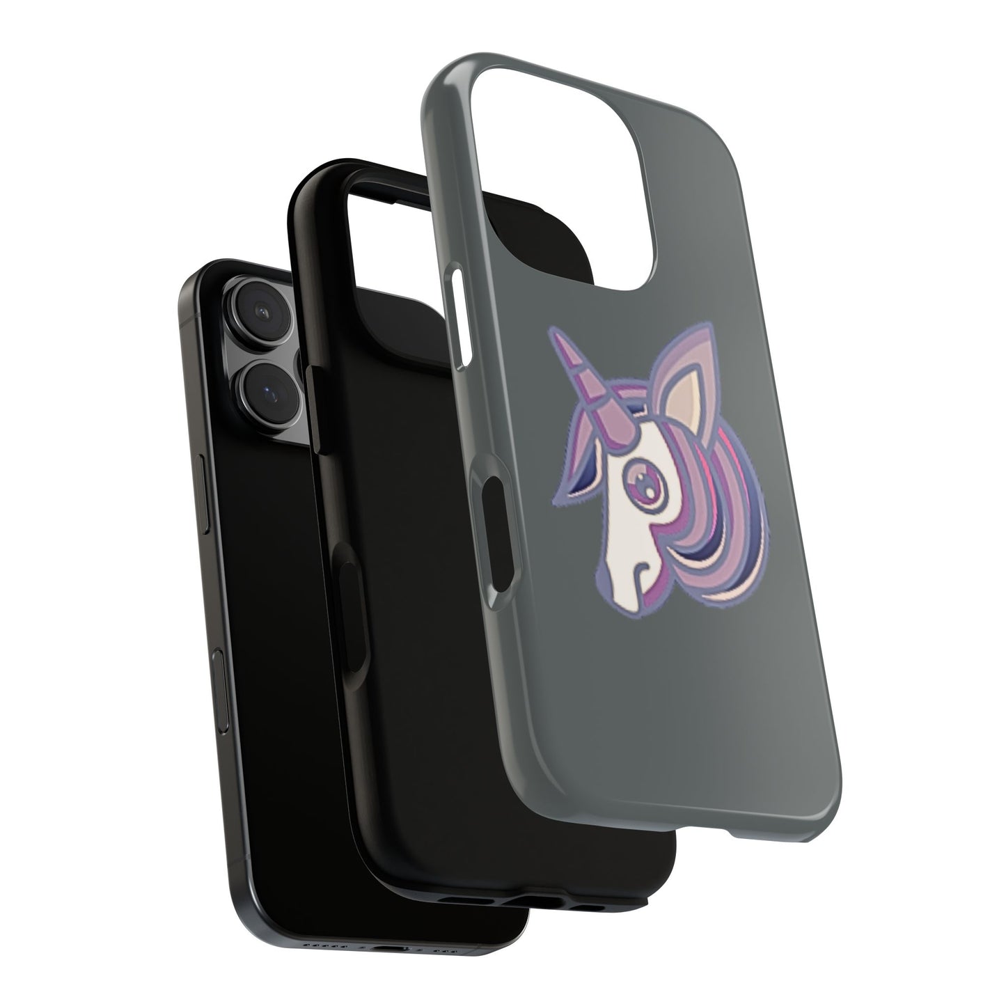 Gothic Unicorn Hard Phone Case for I Phone and Galaxy