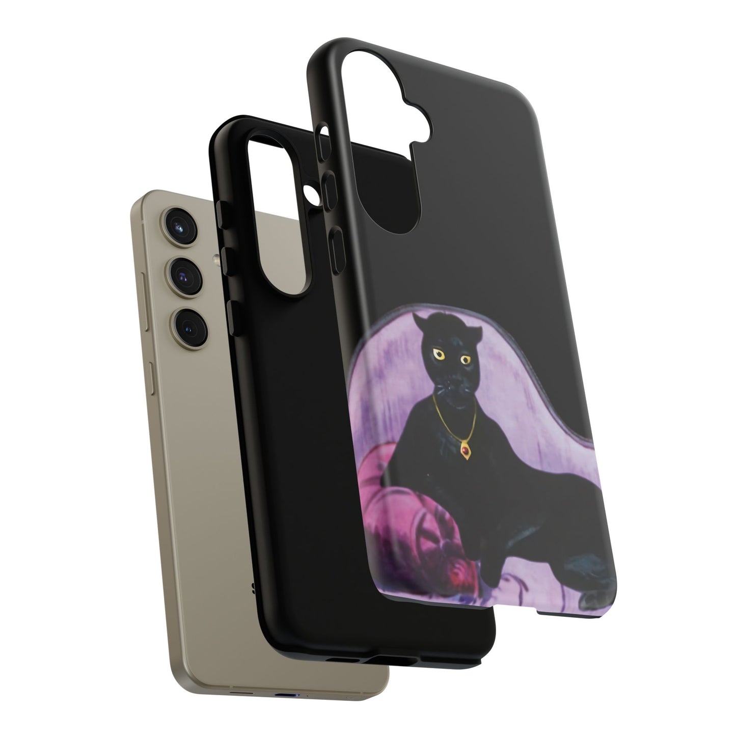 Haunted Mansion Panther Cat Lady Phone Case IPhone and Galaxy