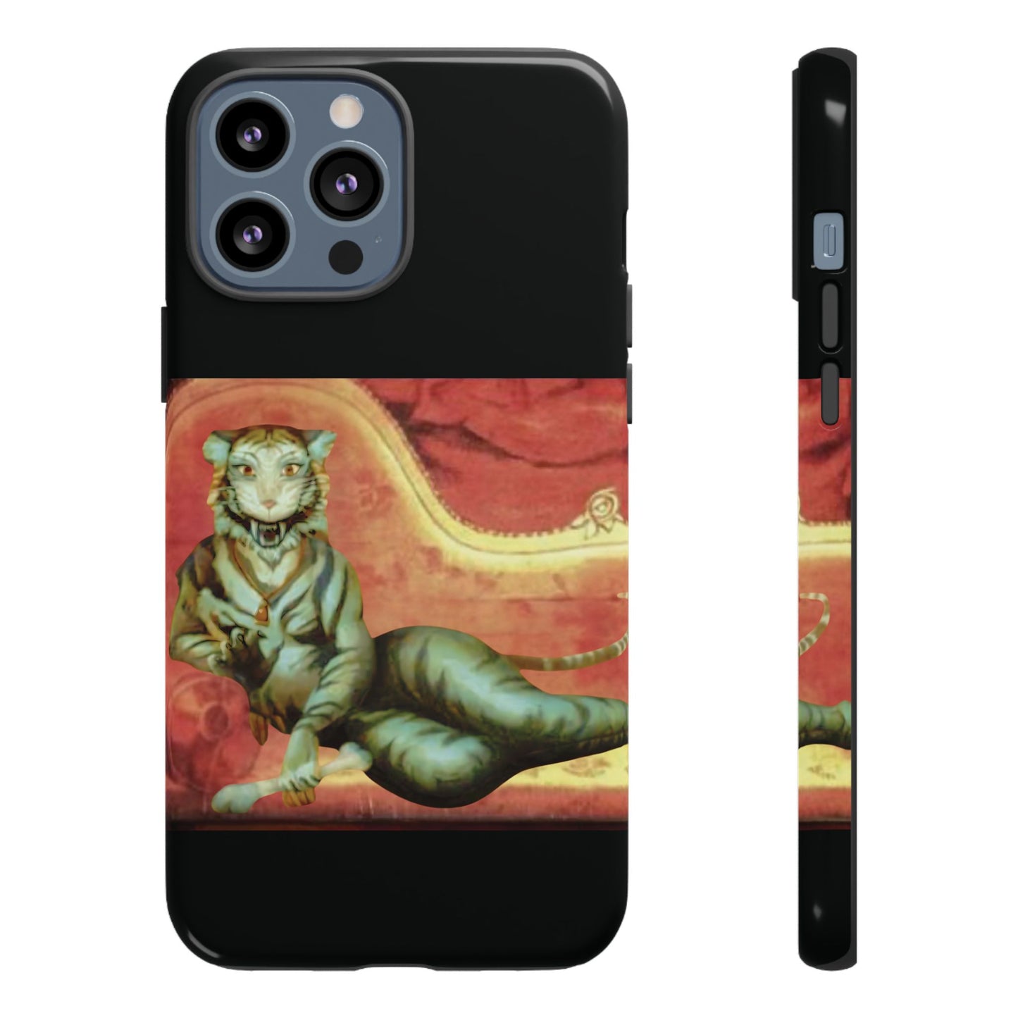 Phone Case - Tiger Lady Changing Portrait Disney Haunted Mansion Hallway Galaxy and iPhone