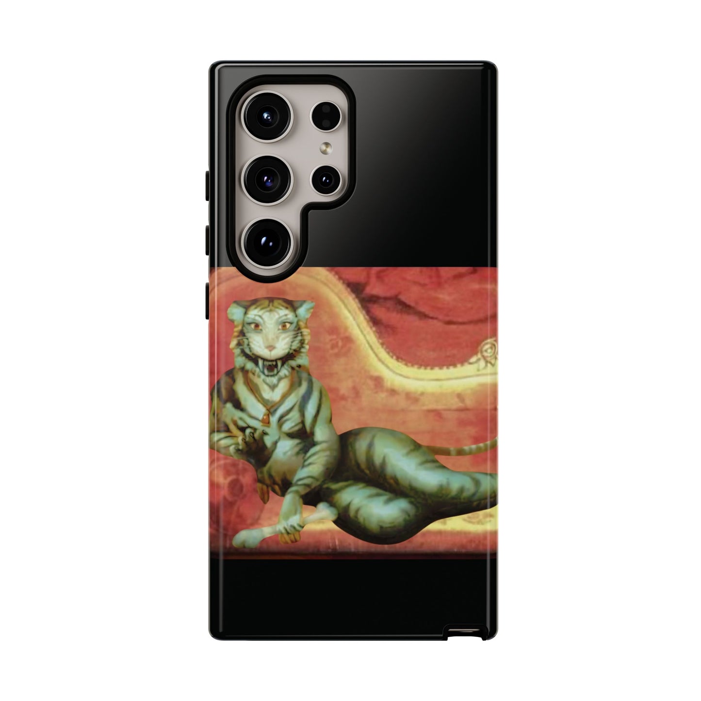 Phone Case - Tiger Lady Changing Portrait Disney Haunted Mansion Hallway Galaxy and iPhone