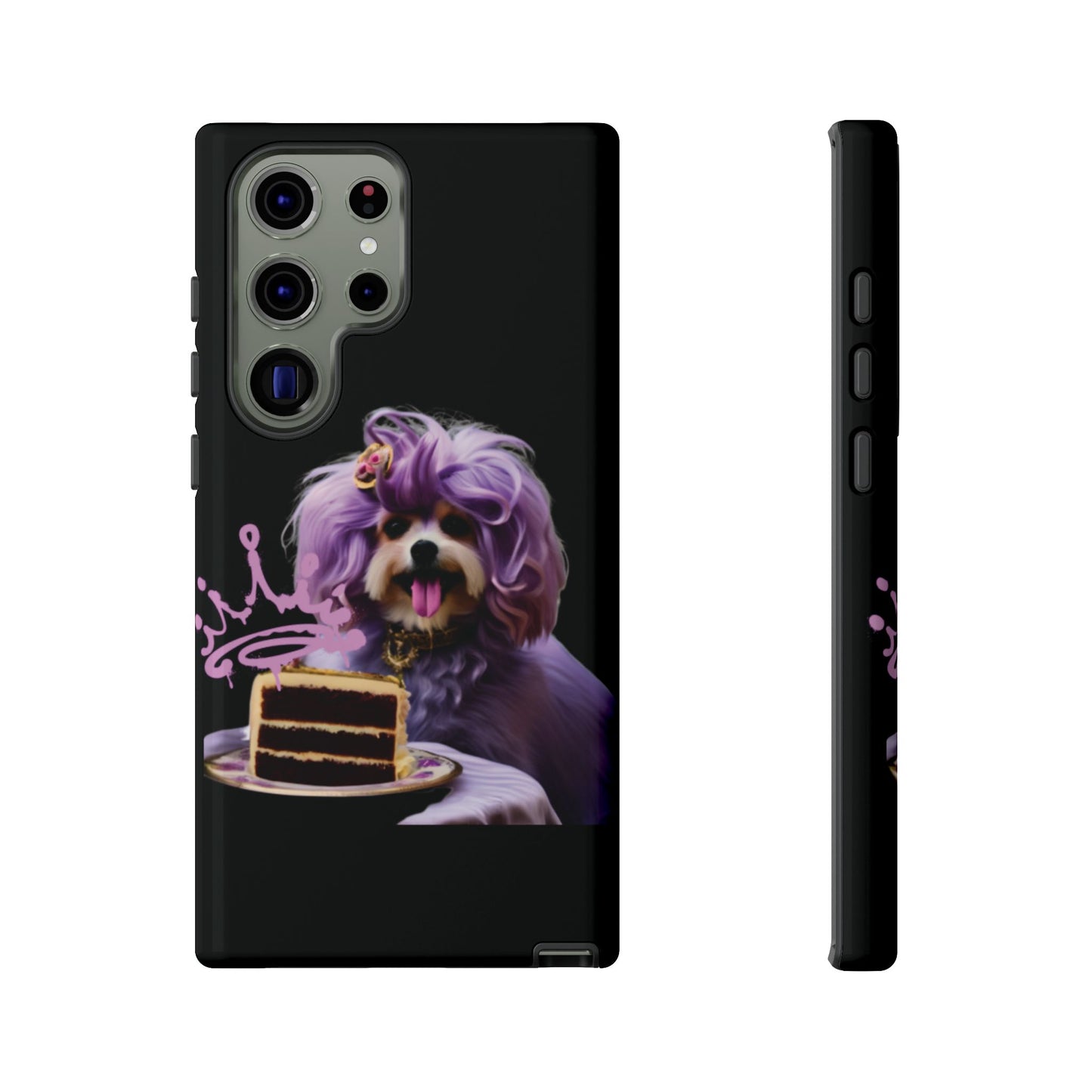 Marie Antoinette Style Dog With Cake Phone Case  for I Phone and Galaxy