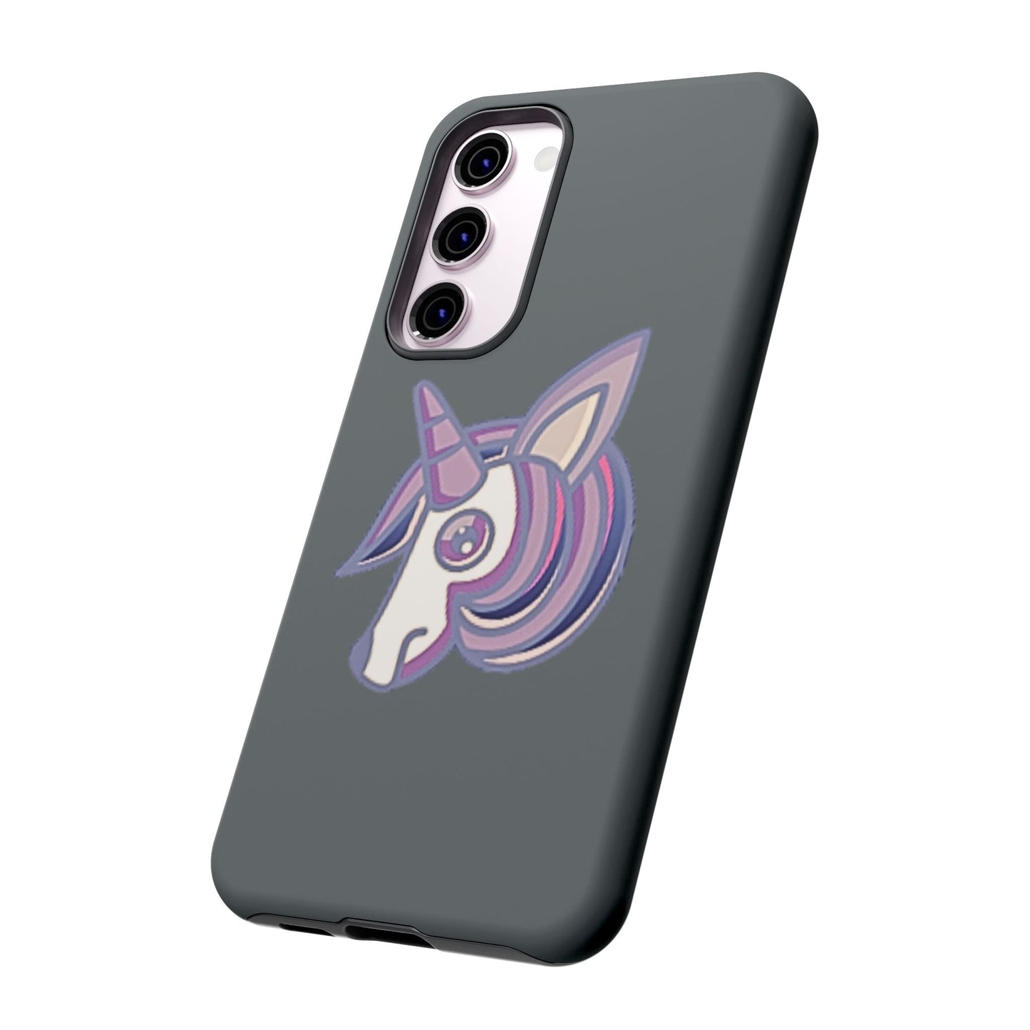 Gothic Unicorn Hard Phone Case for I Phone and Galaxy