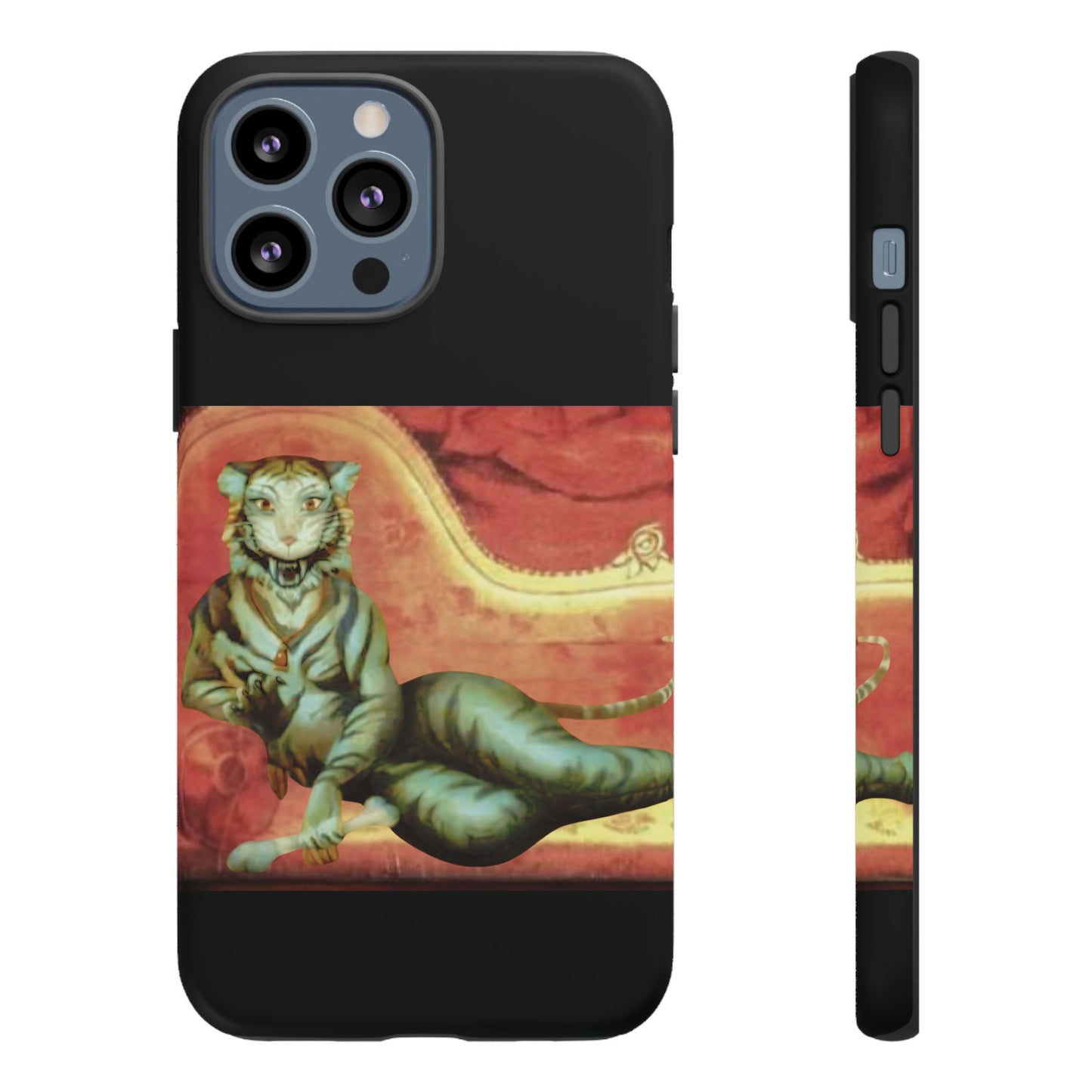 Phone Case - Tiger Lady Changing Portrait Disney Haunted Mansion Hallway Galaxy and iPhone