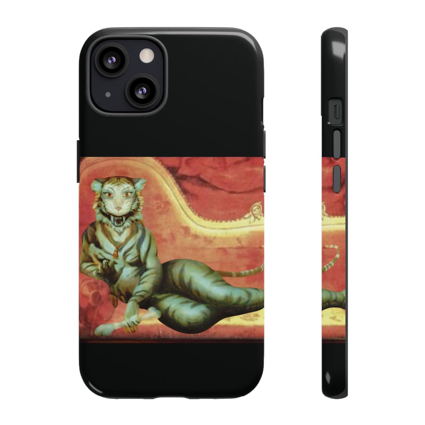 Phone Case - Tiger Lady Changing Portrait Disney Haunted Mansion Hallway Galaxy and iPhone