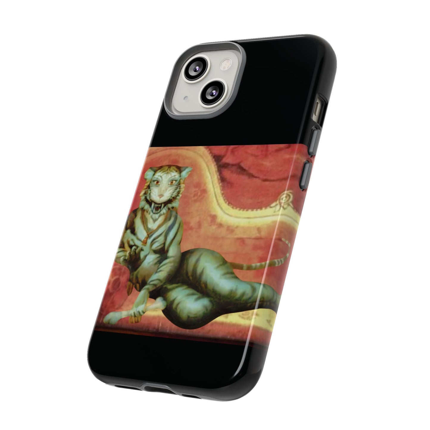 Phone Case - Tiger Lady Changing Portrait Disney Haunted Mansion Hallway Galaxy and iPhone