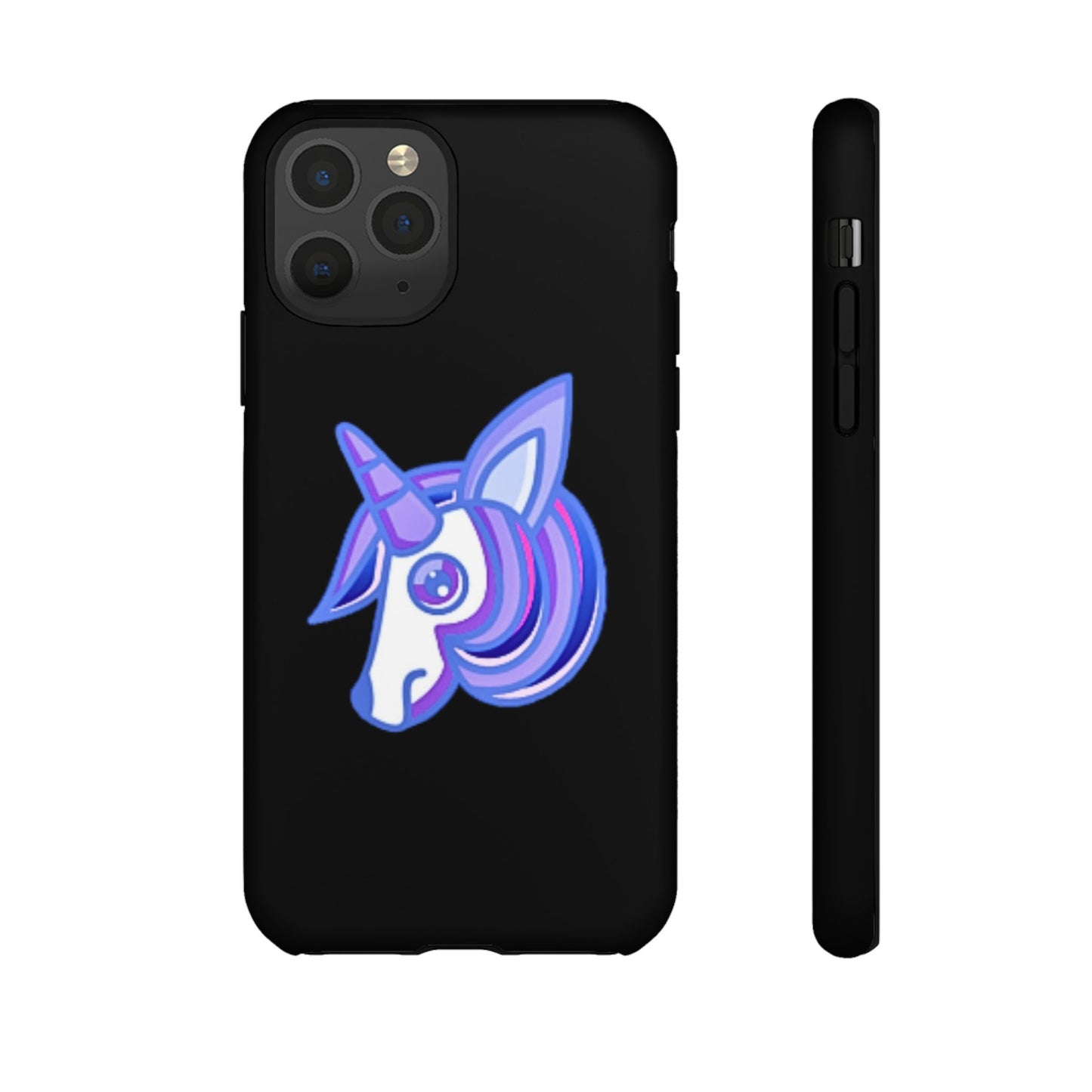 Gothic Unicorn Hard Phone Case for I Phone and Galaxy