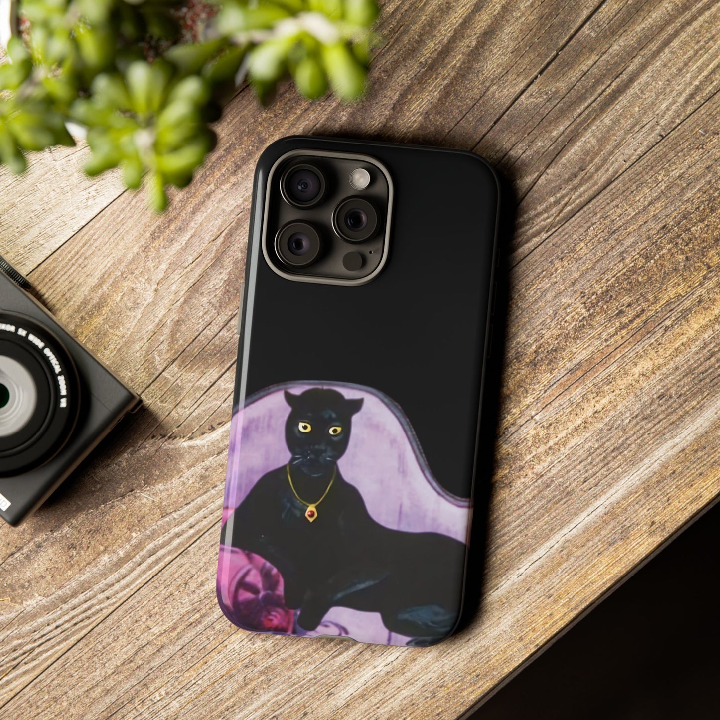 Haunted Mansion Panther Cat Lady Phone Case IPhone and Galaxy