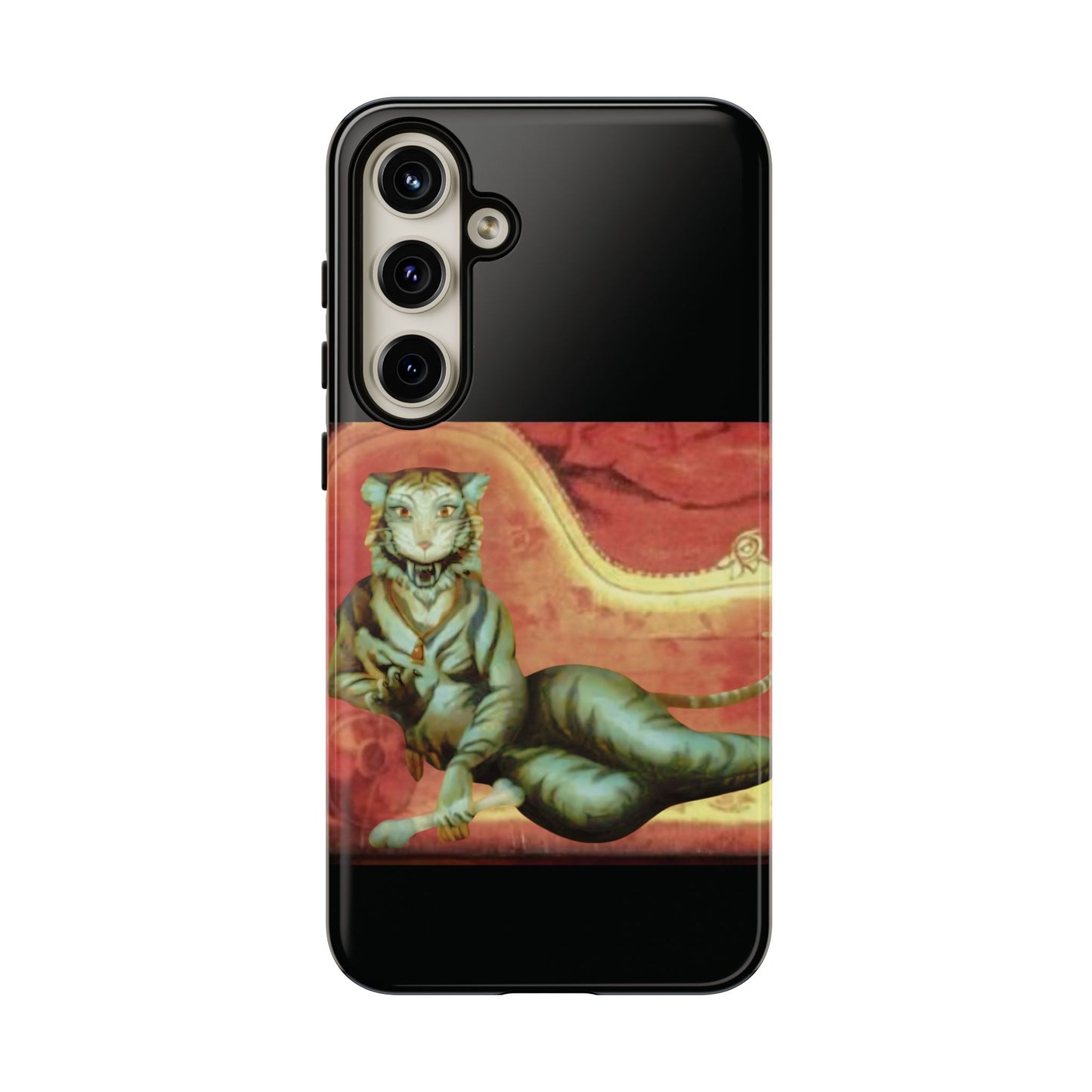 Phone Case - Tiger Lady Changing Portrait Disney Haunted Mansion Hallway Galaxy and iPhone