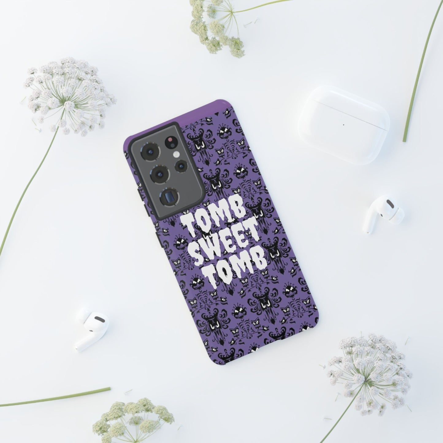 Phone Case - Disney Haunted Mansion Wallpaper Tomb Sweet Tomb