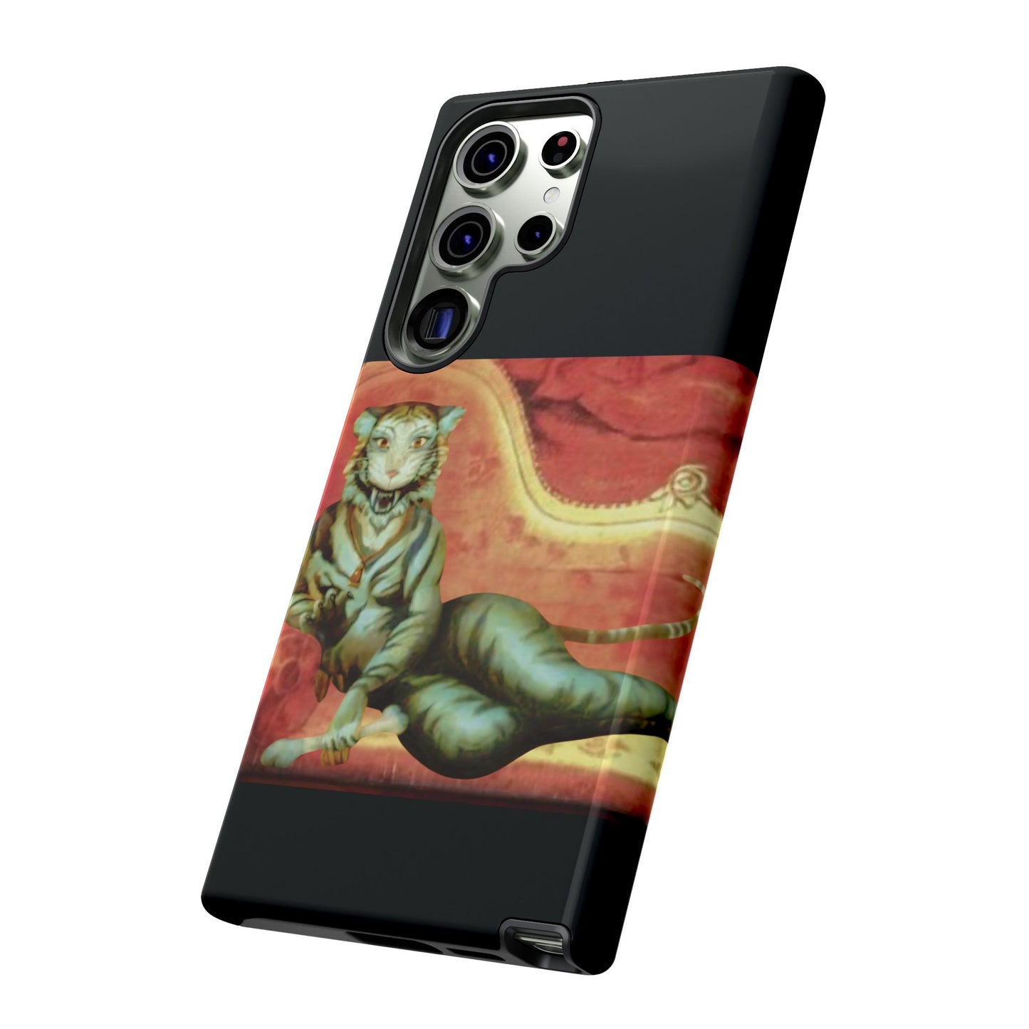 Phone Case - Tiger Lady Changing Portrait Disney Haunted Mansion Hallway Galaxy and iPhone