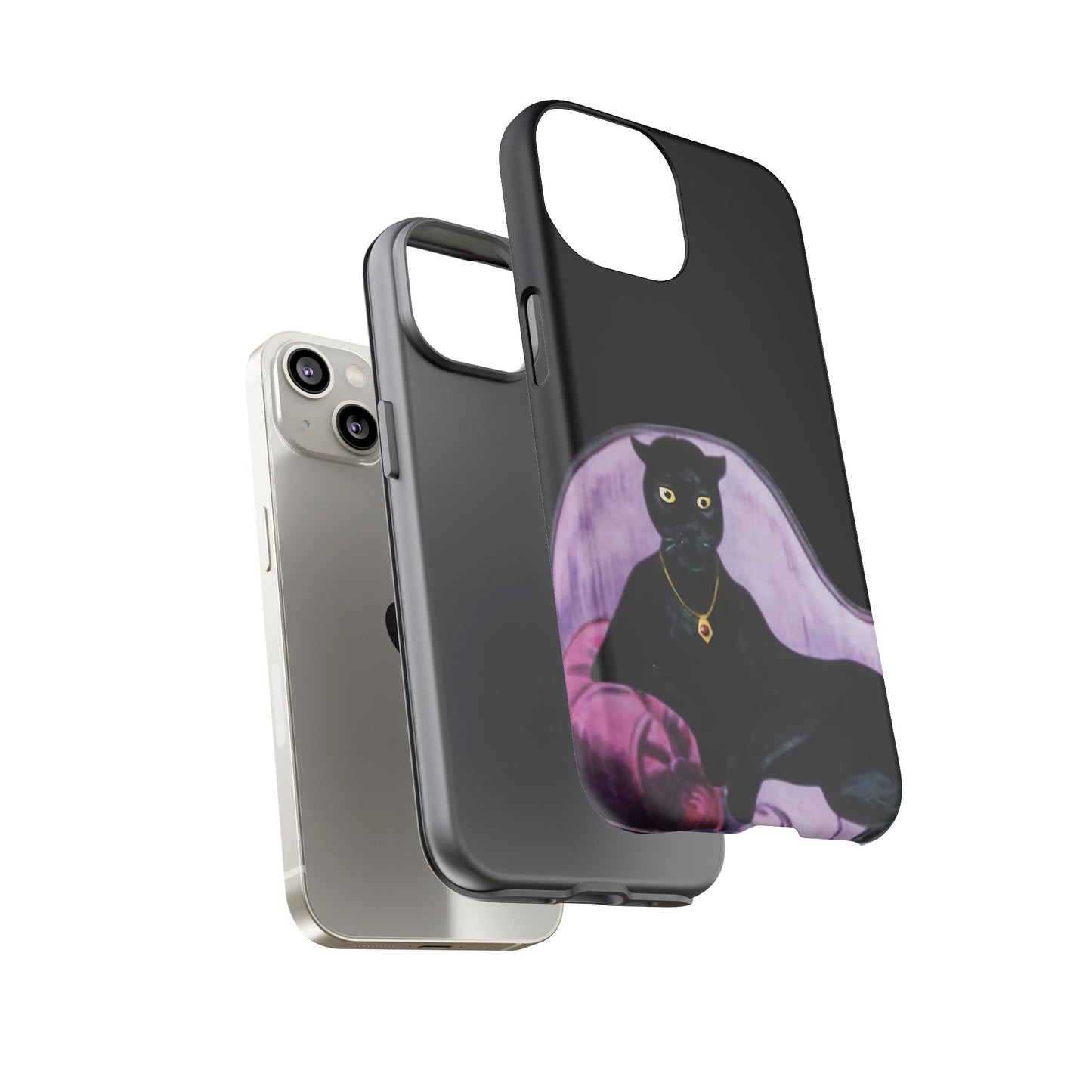 Haunted Mansion Panther Cat Lady Phone Case IPhone and Galaxy