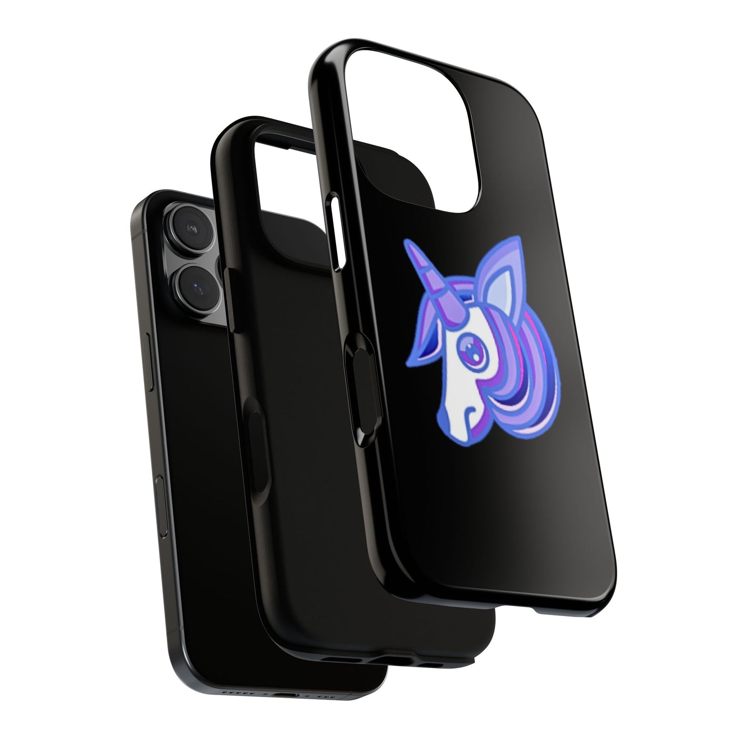 Gothic Unicorn Hard Phone Case for I Phone and Galaxy