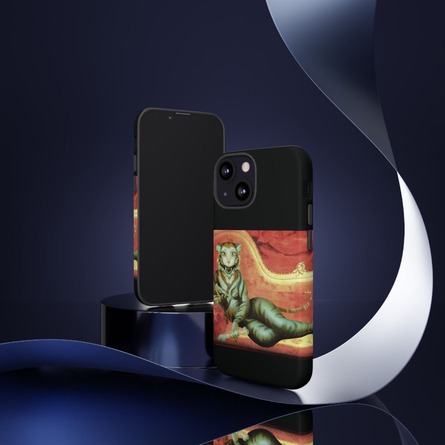 Phone Case - Tiger Lady Changing Portrait Disney Haunted Mansion Hallway Galaxy and iPhone