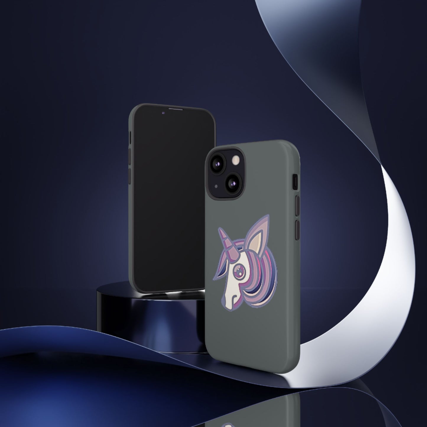 Gothic Unicorn Hard Phone Case for I Phone and Galaxy