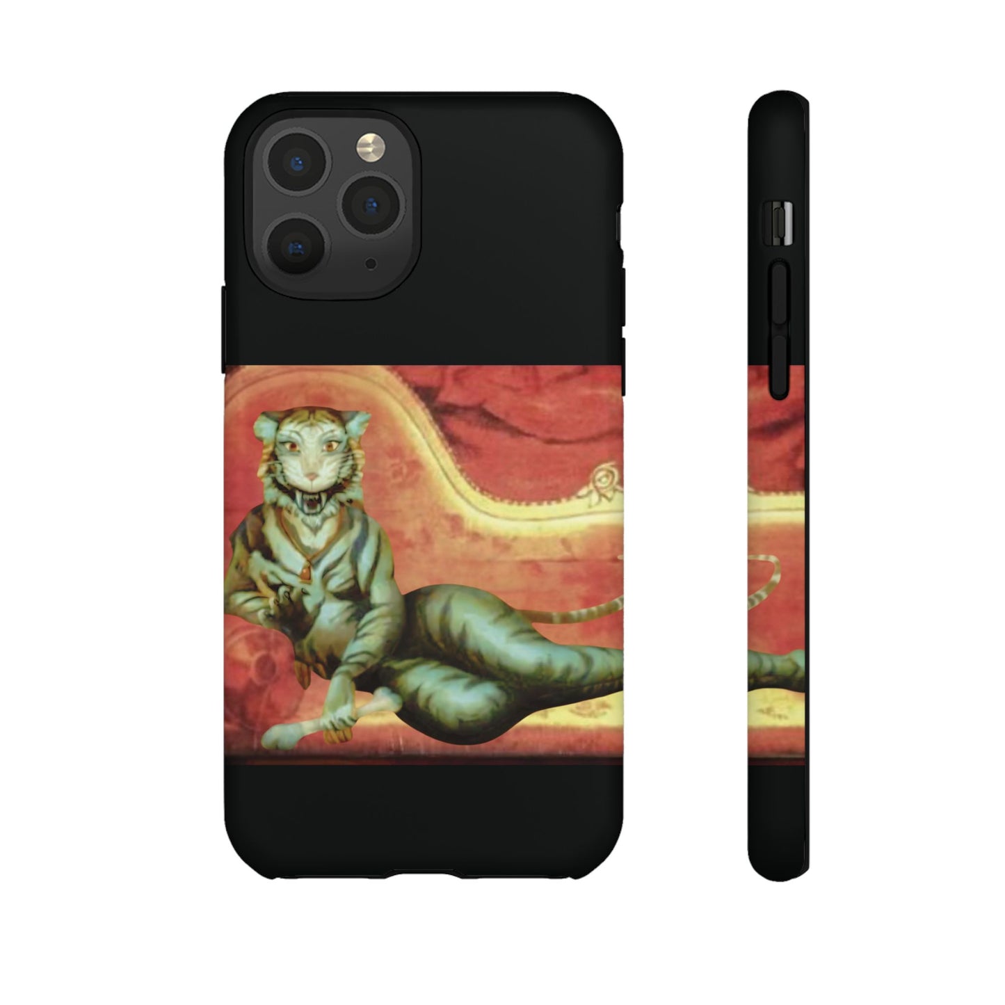 Phone Case - Tiger Lady Changing Portrait Disney Haunted Mansion Hallway Galaxy and iPhone