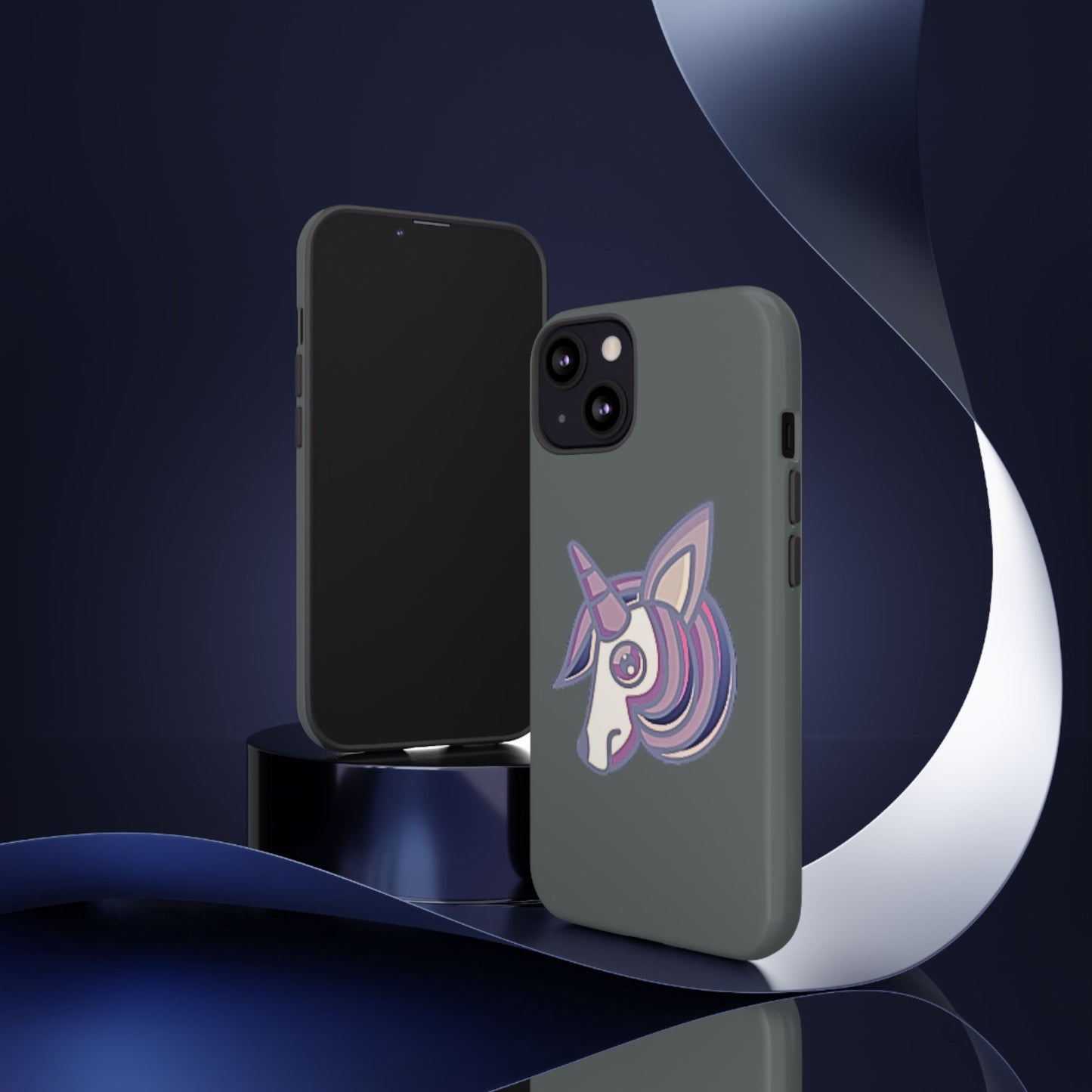 Gothic Unicorn Hard Phone Case for I Phone and Galaxy