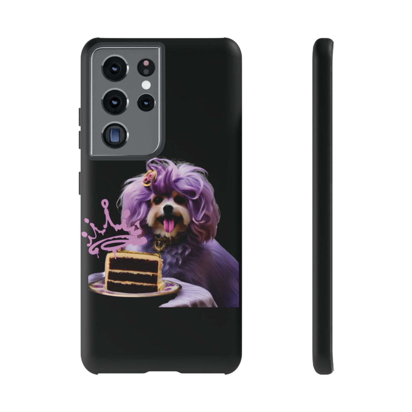 Marie Antoinette Style Dog With Cake Phone Case  for I Phone and Galaxy