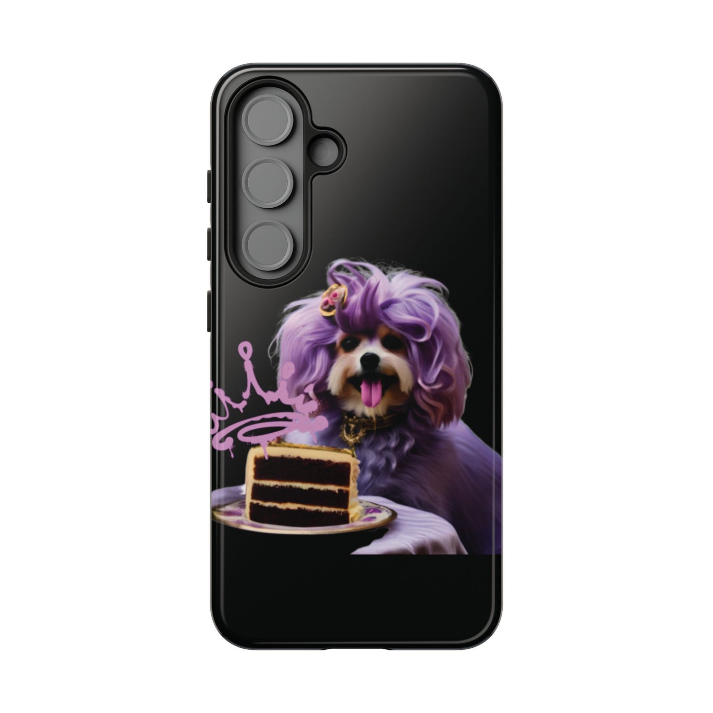 Marie Antoinette Style Dog With Cake Phone Case  for I Phone and Galaxy