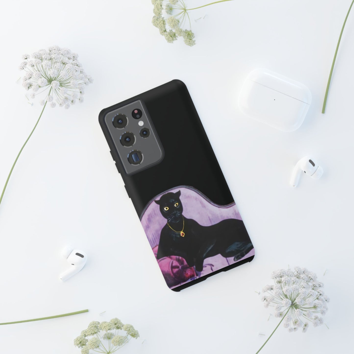 Haunted Mansion Panther Cat Lady Phone Case IPhone and Galaxy