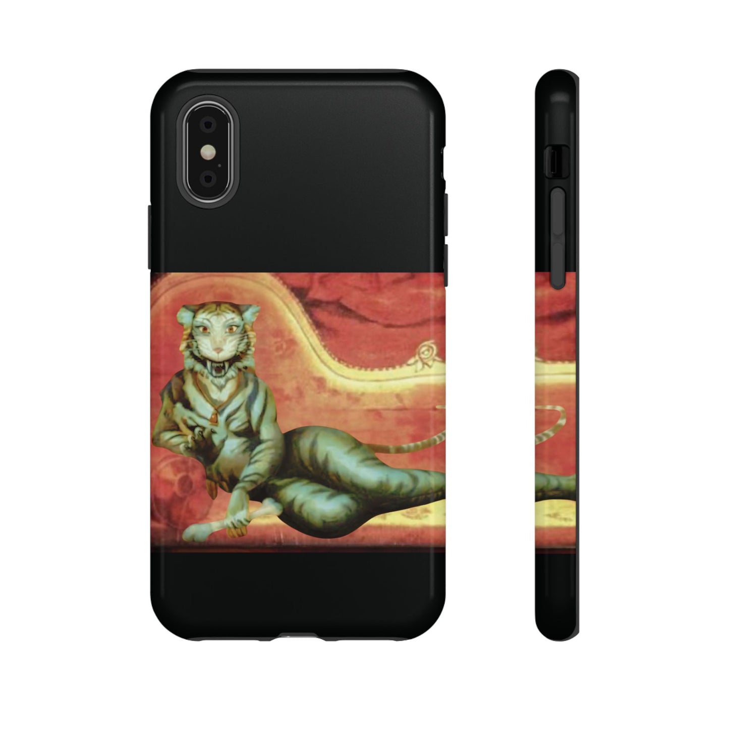 Phone Case - Tiger Lady Changing Portrait Disney Haunted Mansion Hallway Galaxy and iPhone