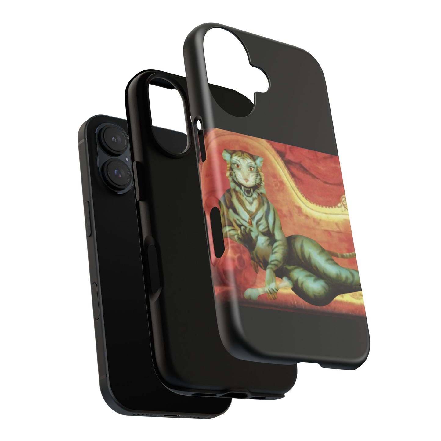 Phone Case - Tiger Lady Changing Portrait Disney Haunted Mansion Hallway Galaxy and iPhone