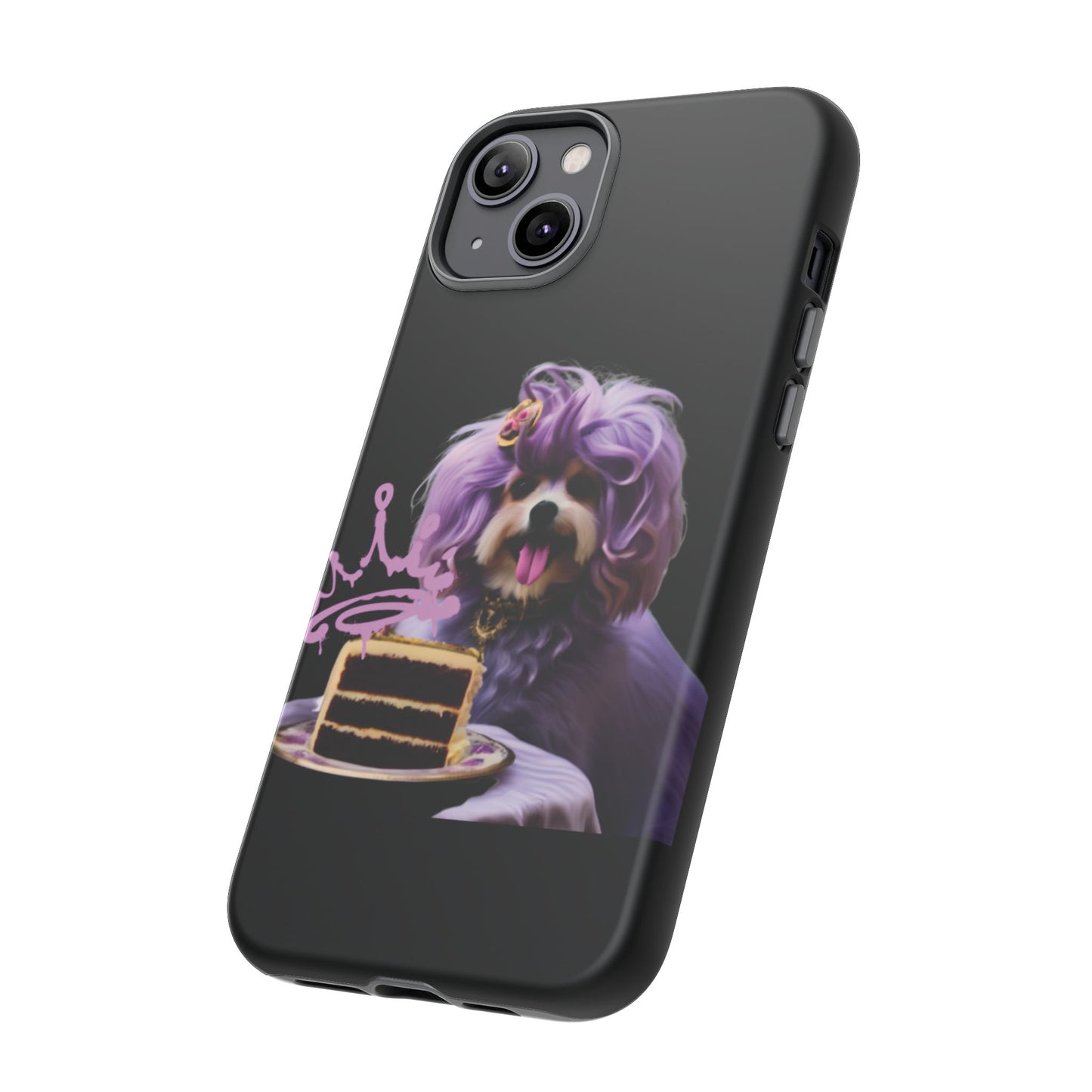 Marie Antoinette Style Dog With Cake Phone Case  for I Phone and Galaxy