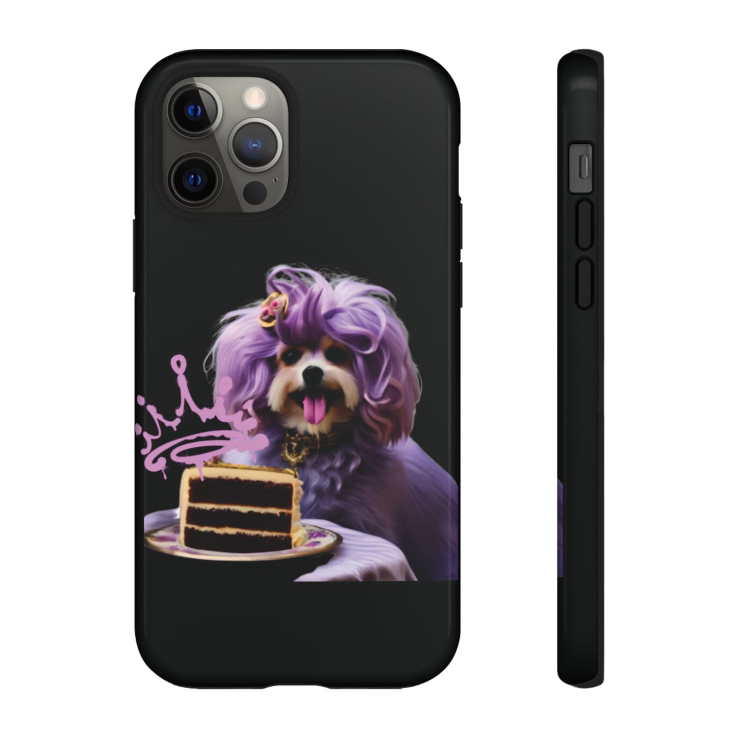 Marie Antoinette Style Dog With Cake Phone Case  for I Phone and Galaxy