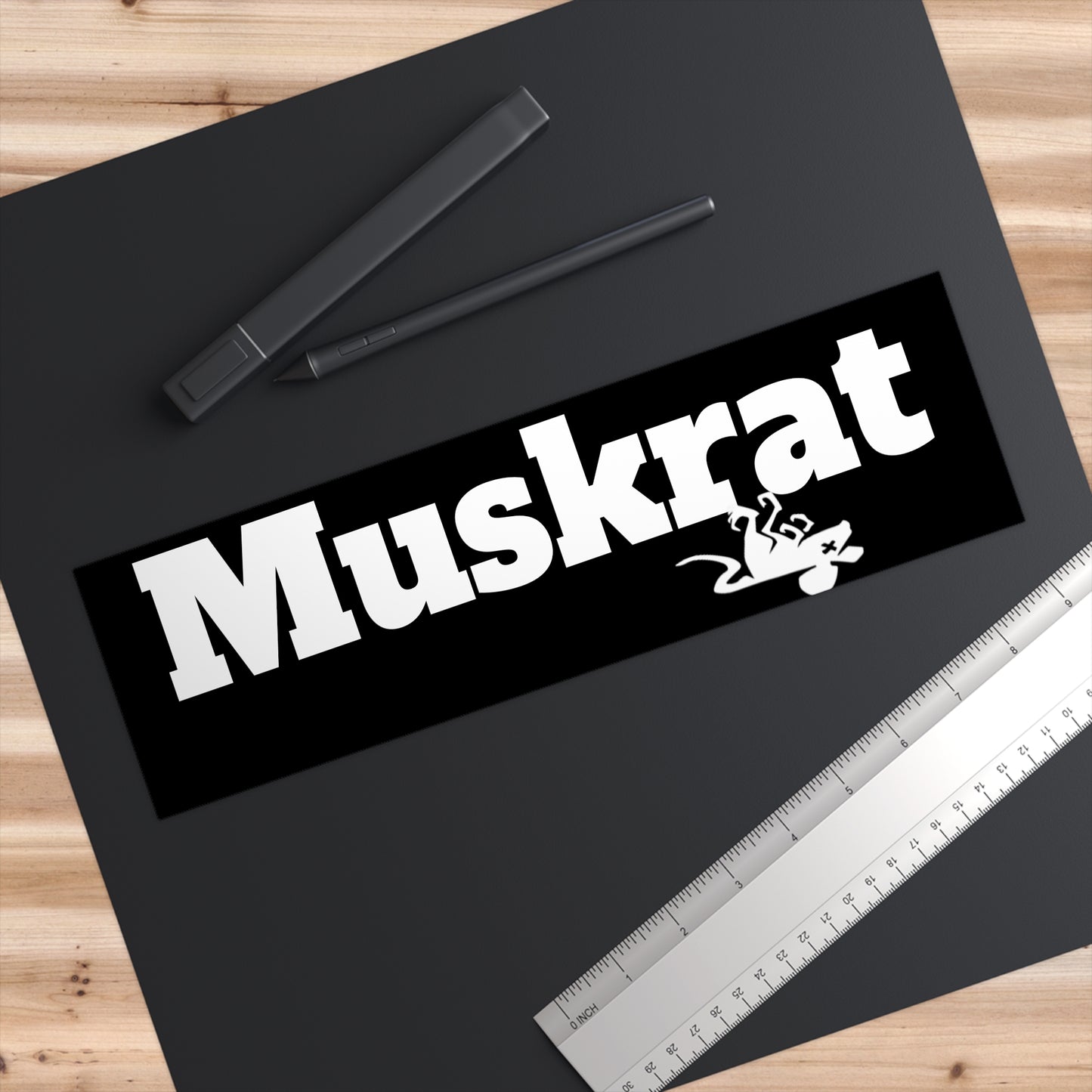 Muskrat Anti Elon Musk Bumper Sticker - Funny Car Decal, Anti-Tech Magnet, Protest Sticker, Political Statement, Gift for Activists