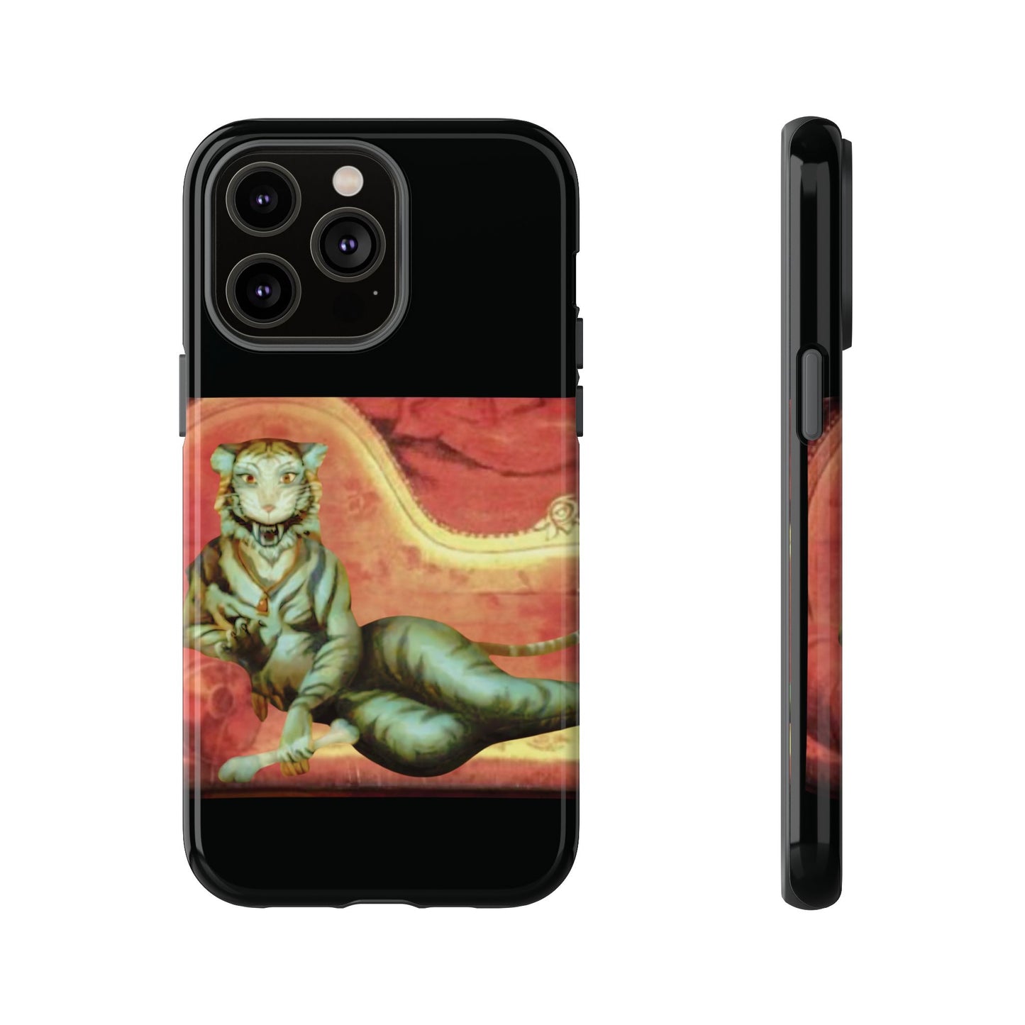 Phone Case - Tiger Lady Changing Portrait Disney Haunted Mansion Hallway Galaxy and iPhone