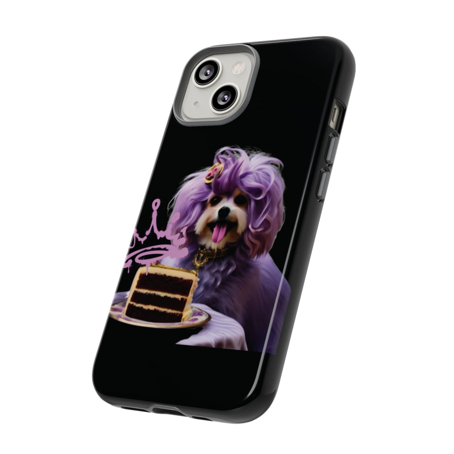 Marie Antoinette Style Dog With Cake Phone Case  for I Phone and Galaxy