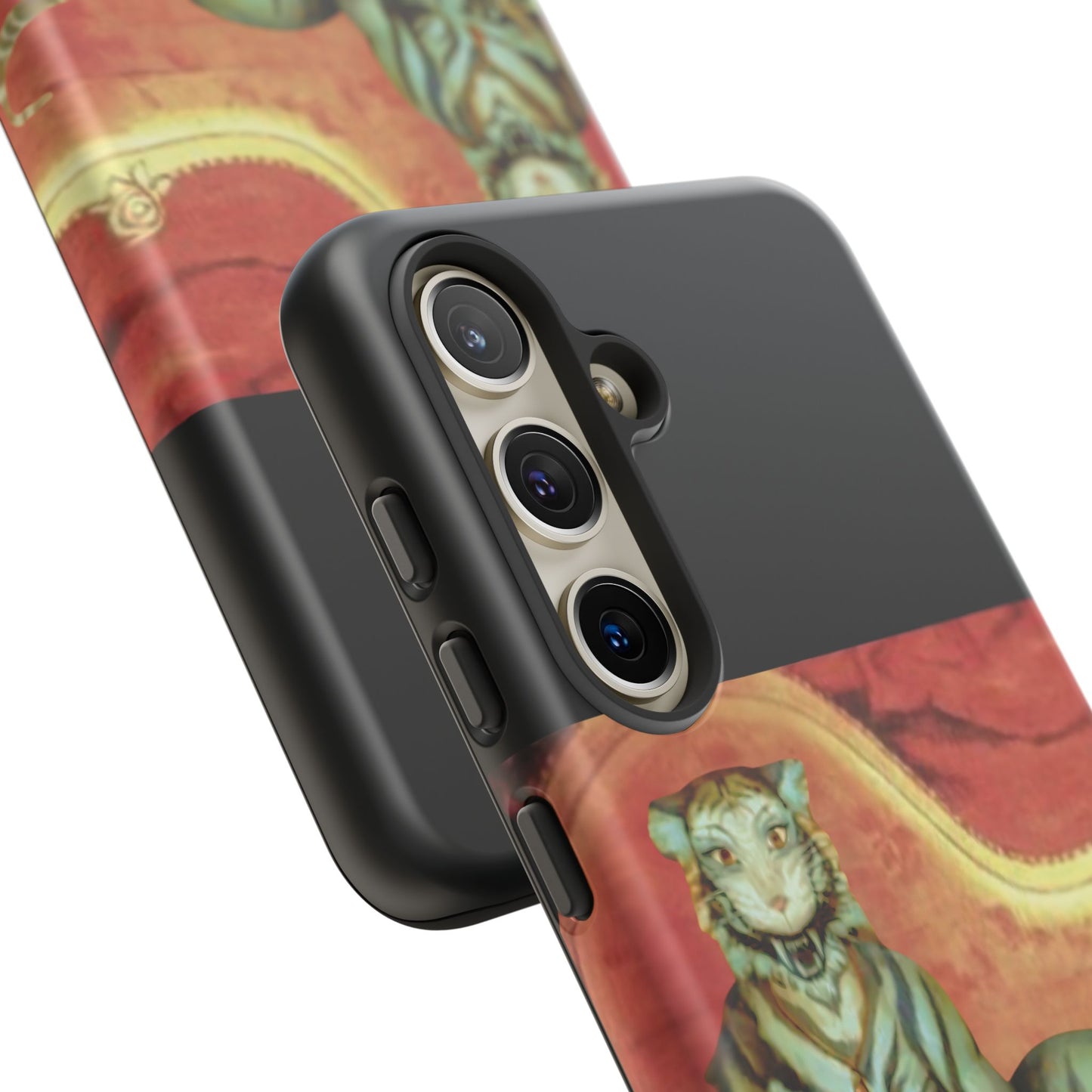 Phone Case - Tiger Lady Changing Portrait Disney Haunted Mansion Hallway Galaxy and iPhone