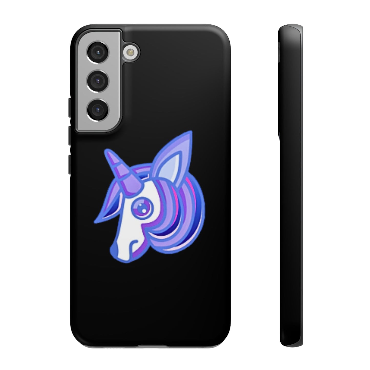 Gothic Unicorn Hard Phone Case for I Phone and Galaxy