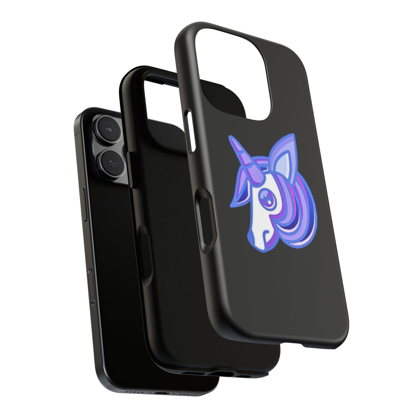 Gothic Unicorn Hard Phone Case for I Phone and Galaxy