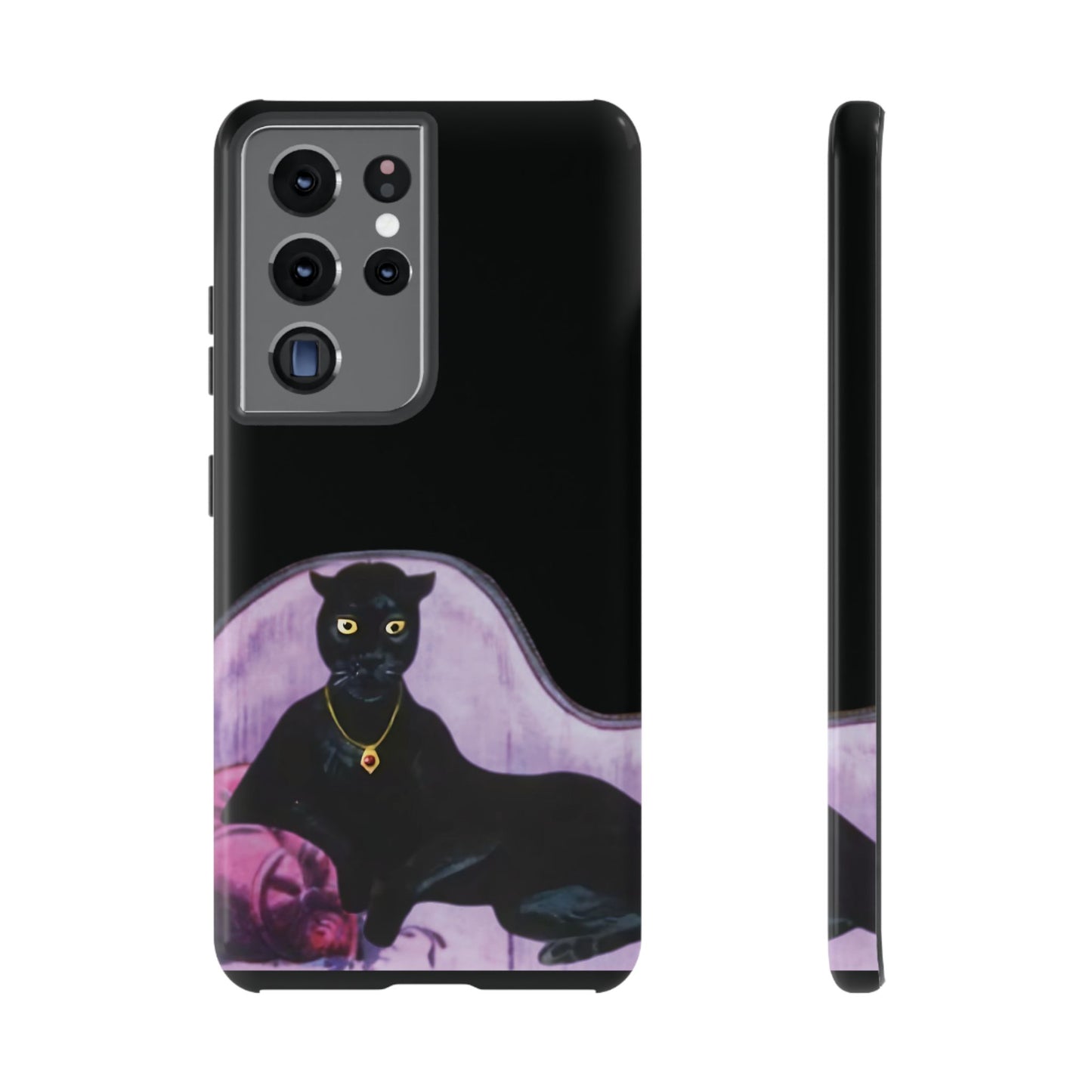 Haunted Mansion Panther Cat Lady Phone Case IPhone and Galaxy