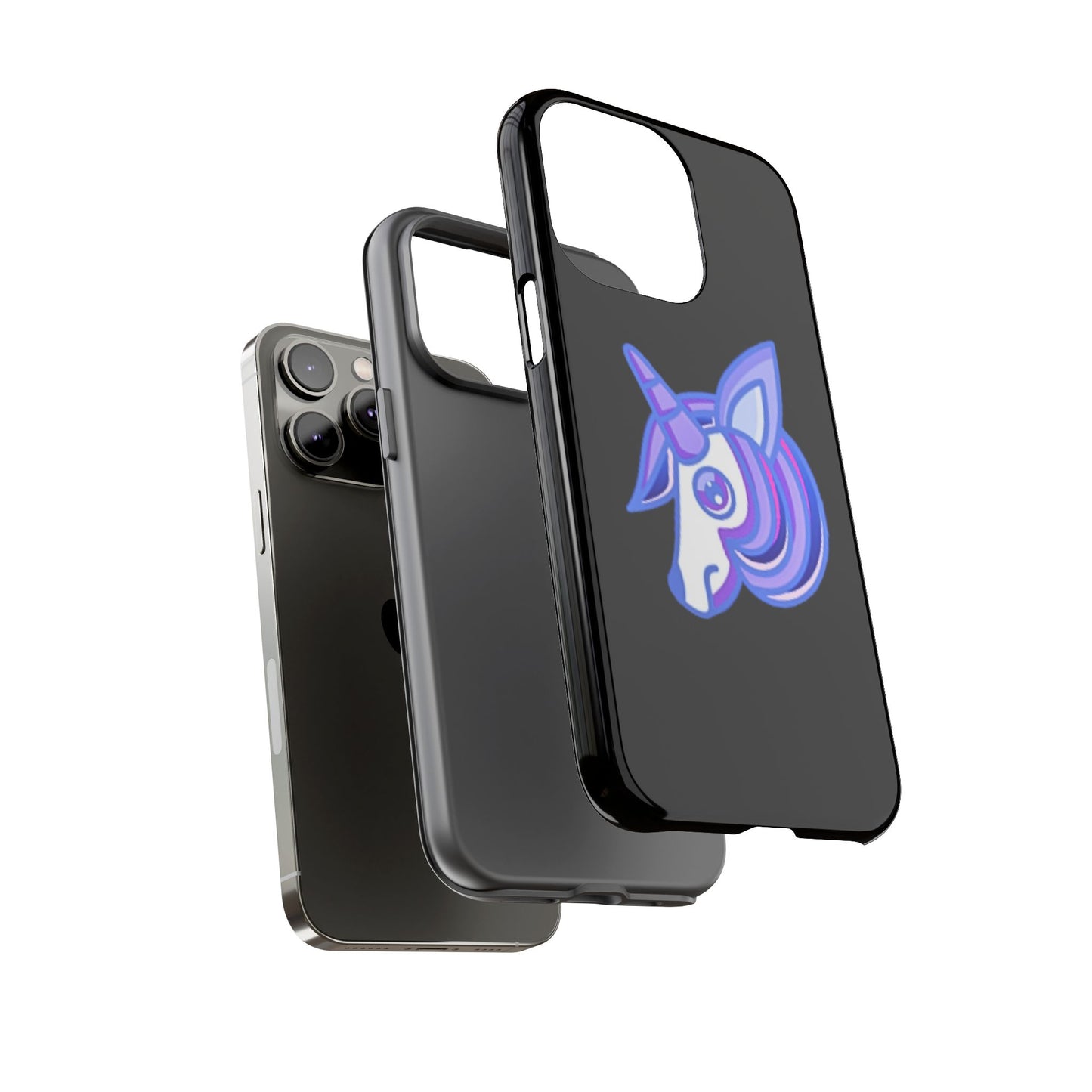 Gothic Unicorn Hard Phone Case for I Phone and Galaxy