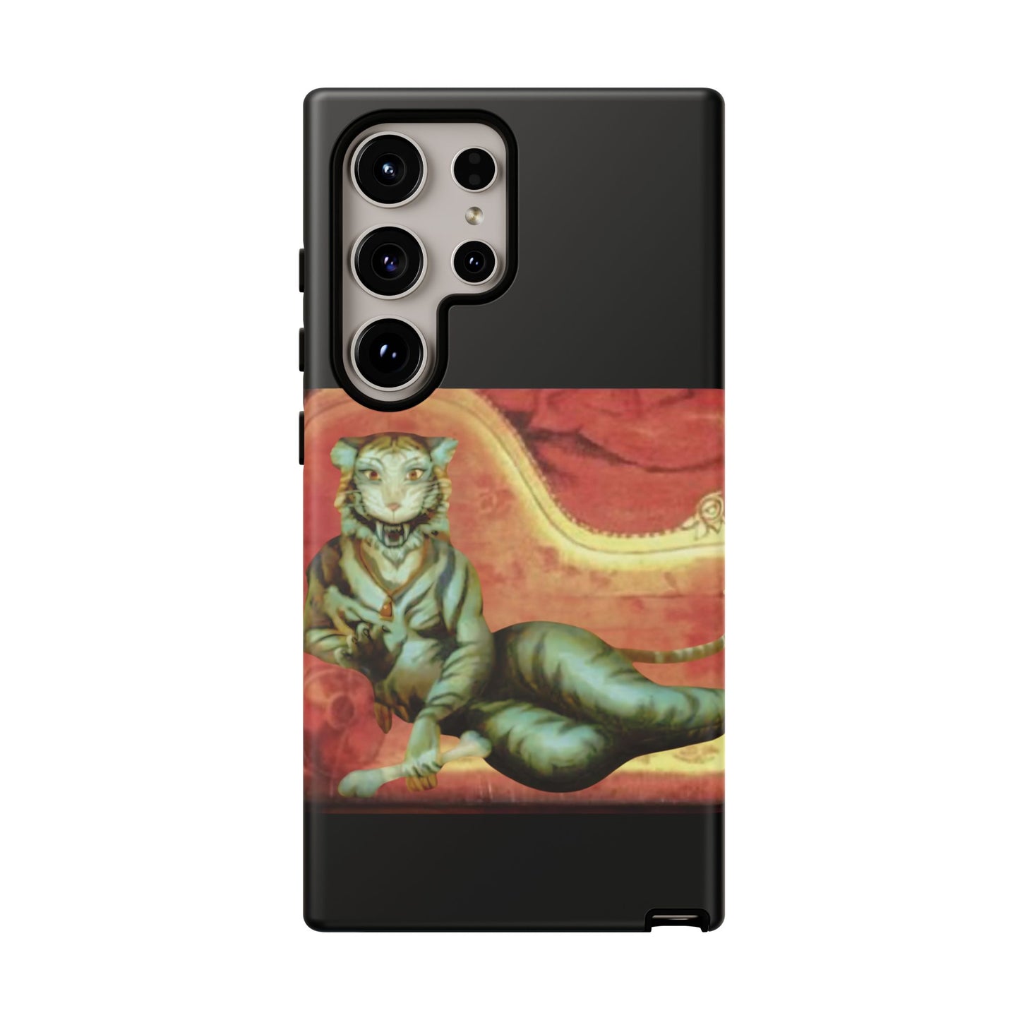 Phone Case - Tiger Lady Changing Portrait Disney Haunted Mansion Hallway Galaxy and iPhone