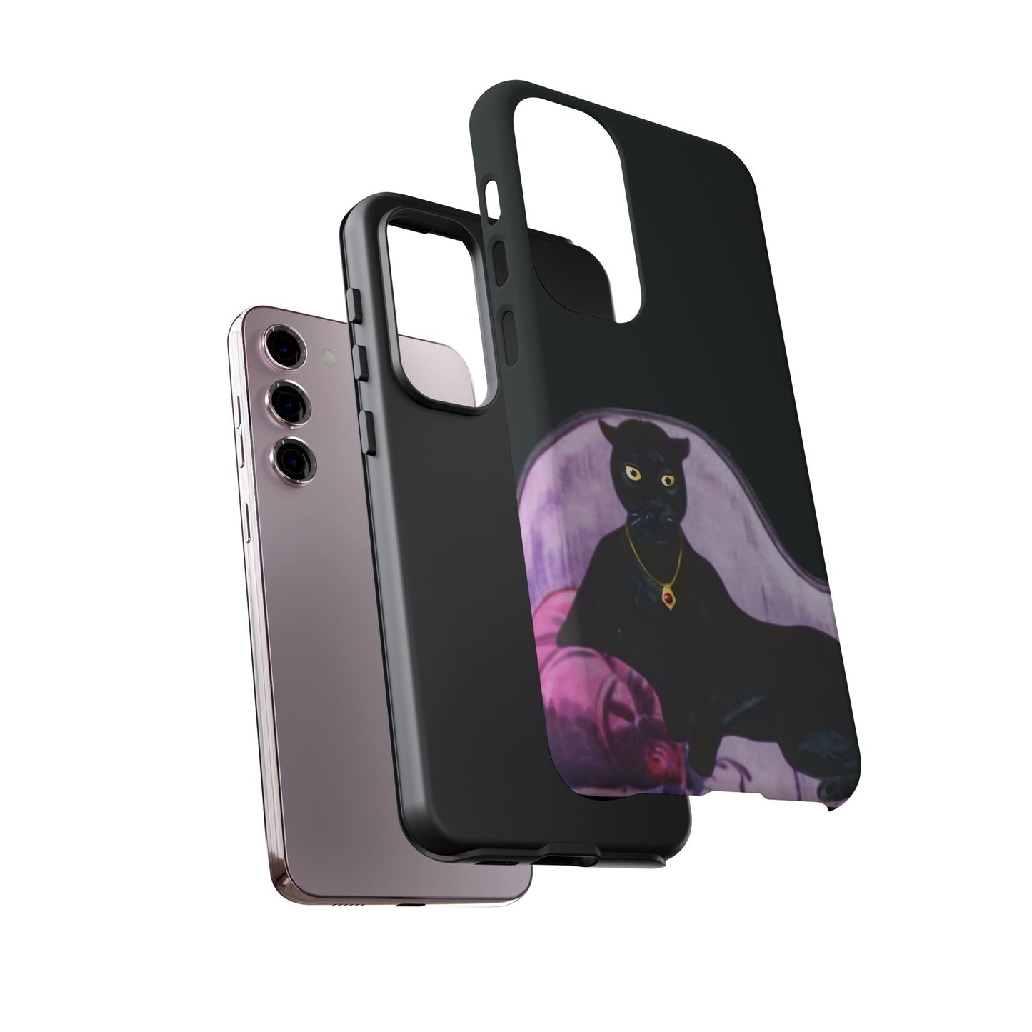 Haunted Mansion Panther Cat Lady Phone Case IPhone and Galaxy