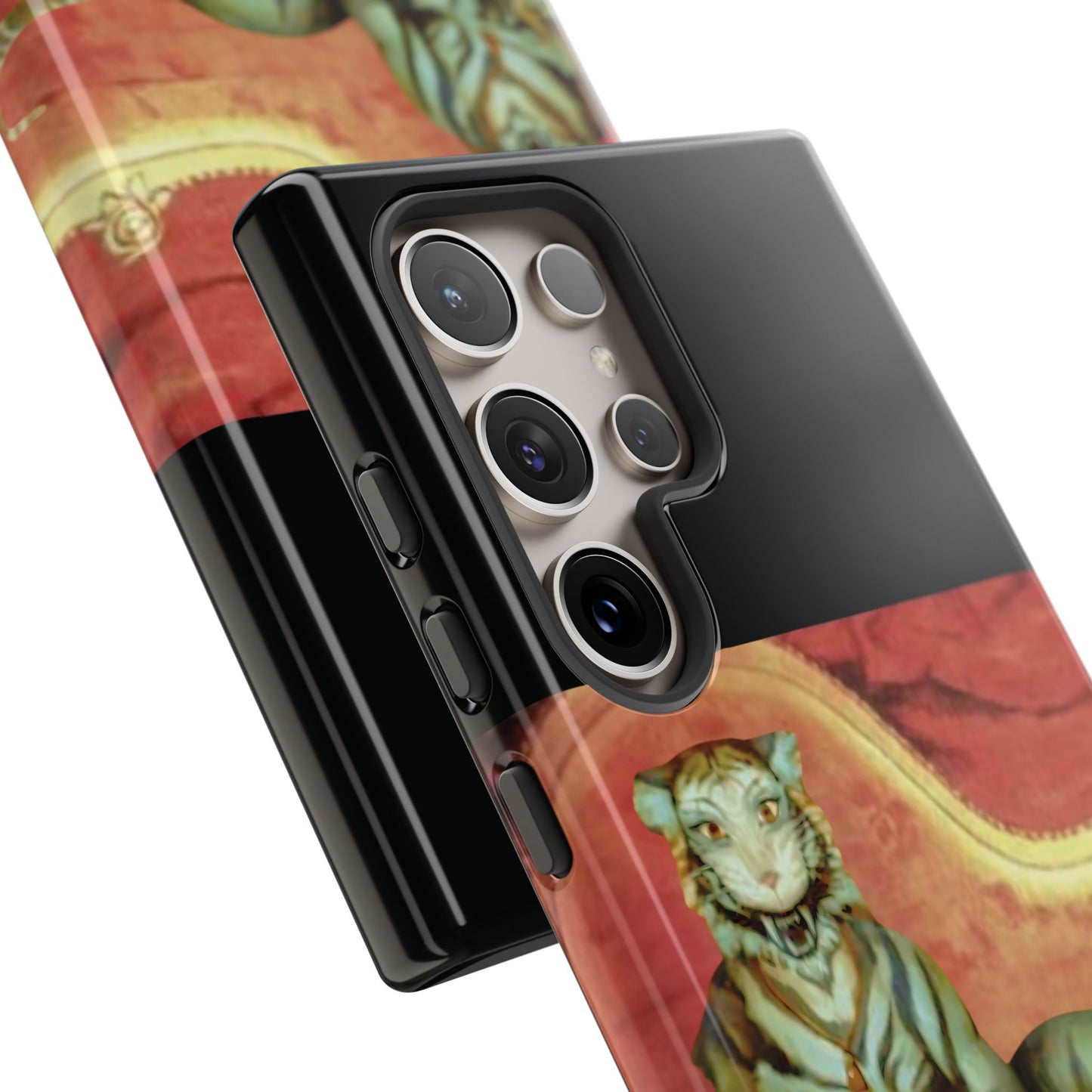 Phone Case - Tiger Lady Changing Portrait Disney Haunted Mansion Hallway Galaxy and iPhone