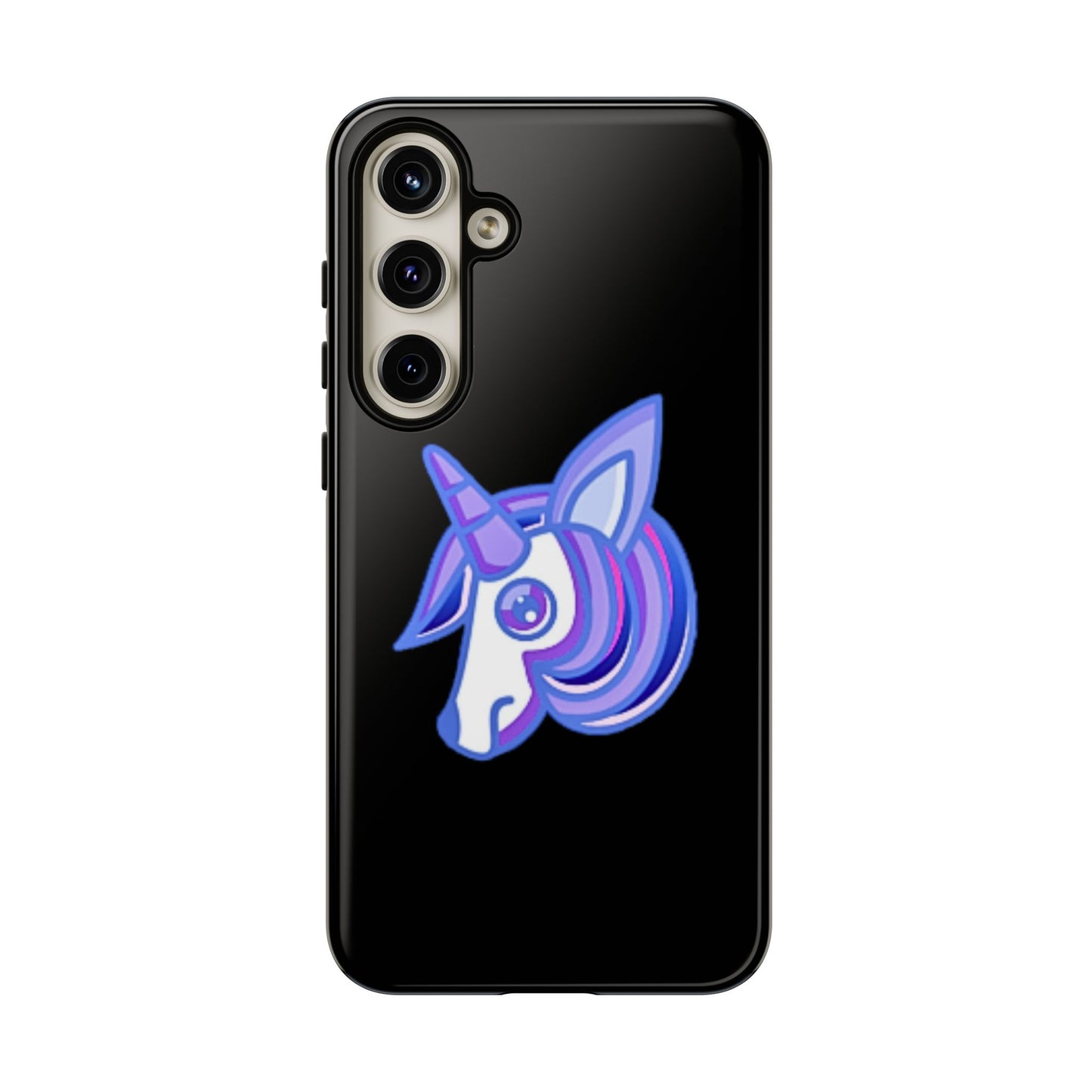 Gothic Unicorn Hard Phone Case for I Phone and Galaxy