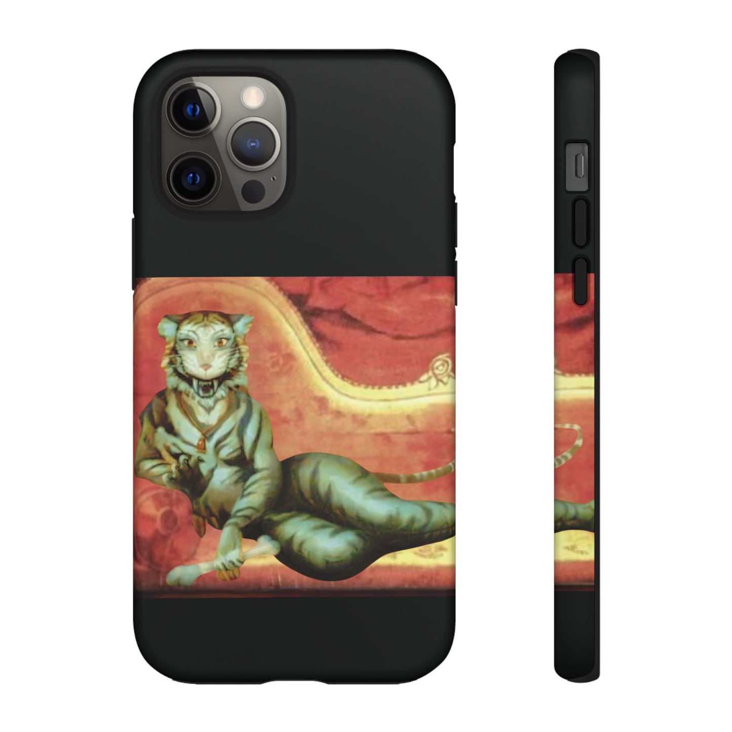 Phone Case - Tiger Lady Changing Portrait Disney Haunted Mansion Hallway Galaxy and iPhone