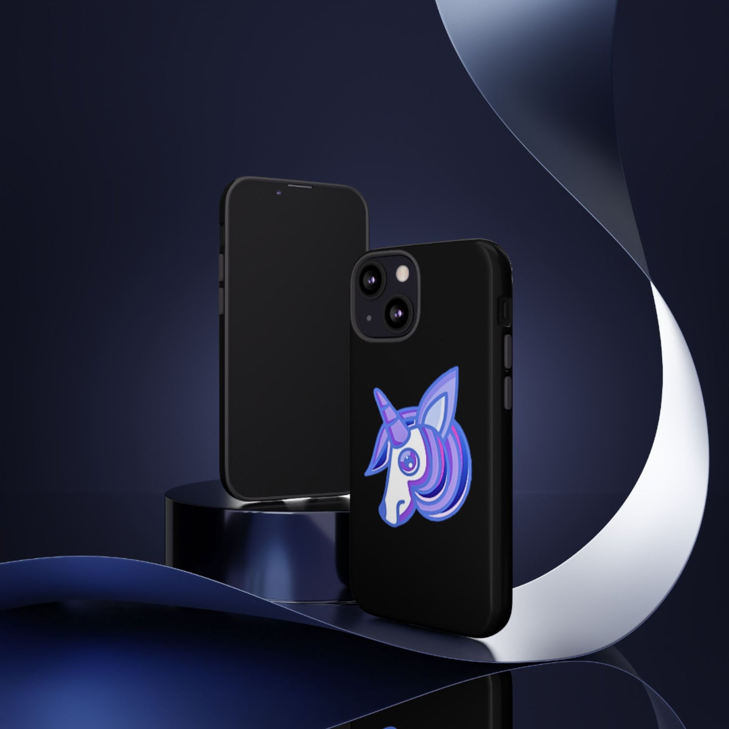 Gothic Unicorn Hard Phone Case for I Phone and Galaxy