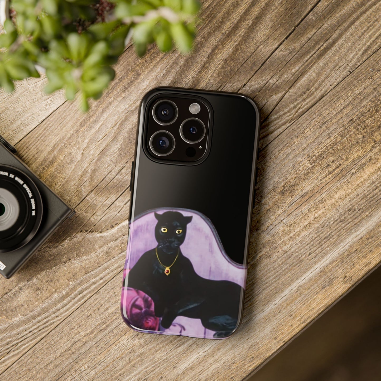 Haunted Mansion Panther Cat Lady Phone Case IPhone and Galaxy