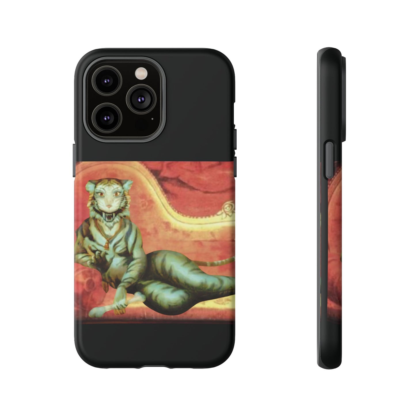 Phone Case - Tiger Lady Changing Portrait Disney Haunted Mansion Hallway Galaxy and iPhone